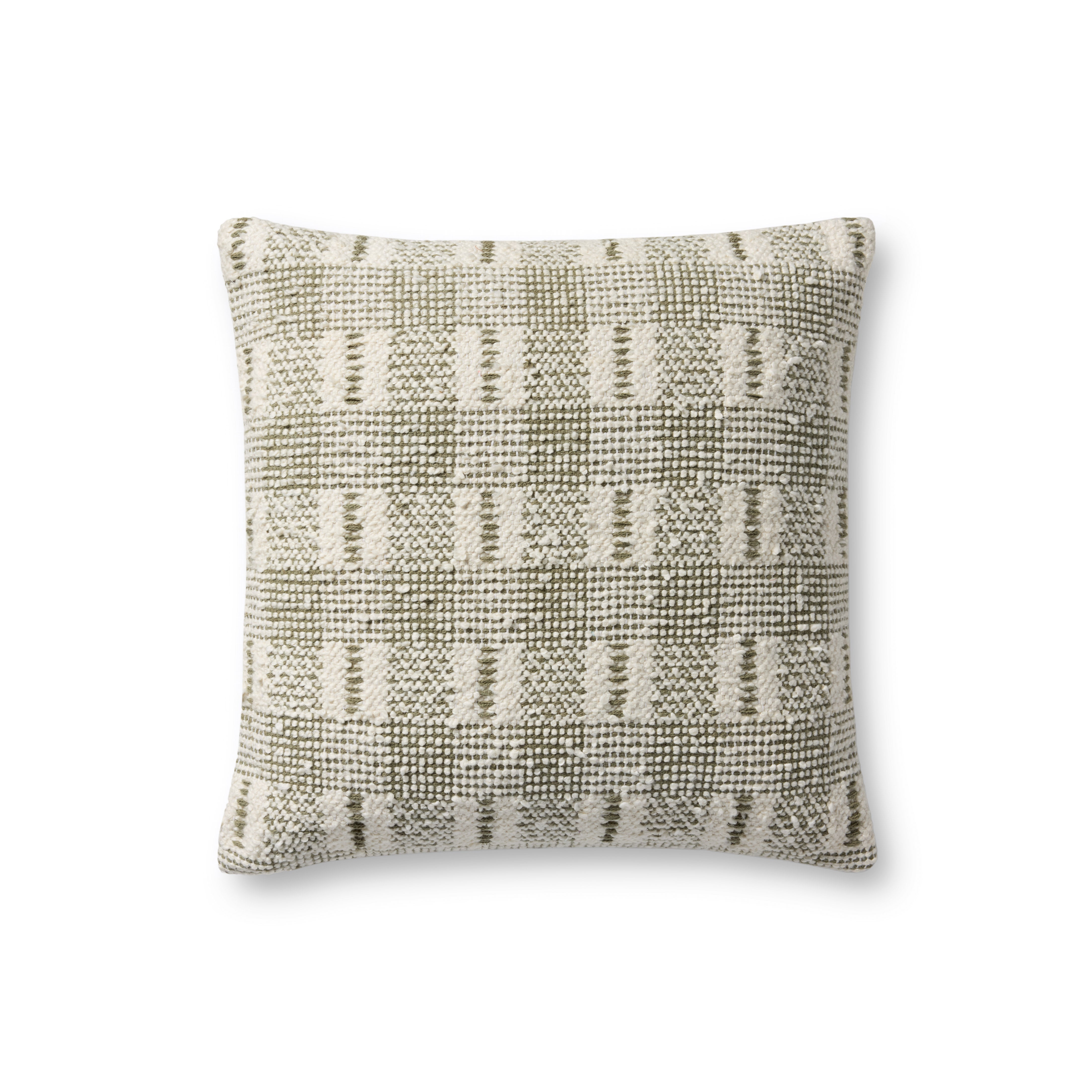 Loloi Pillow - Ivory / Green (PLL0185)