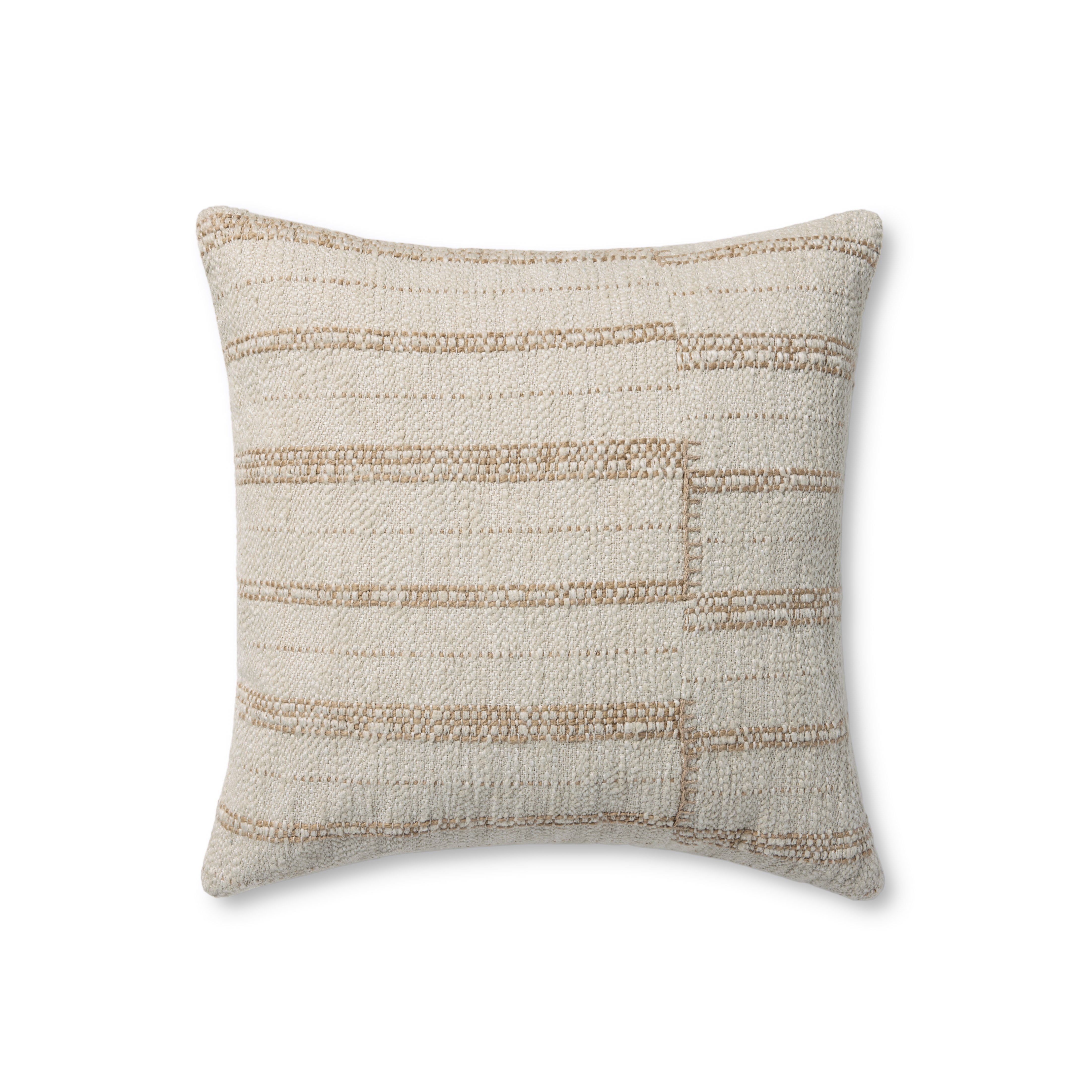Amber Lewis x Loloi Mitzi Pillow - Oatmeal (PAL0054)
