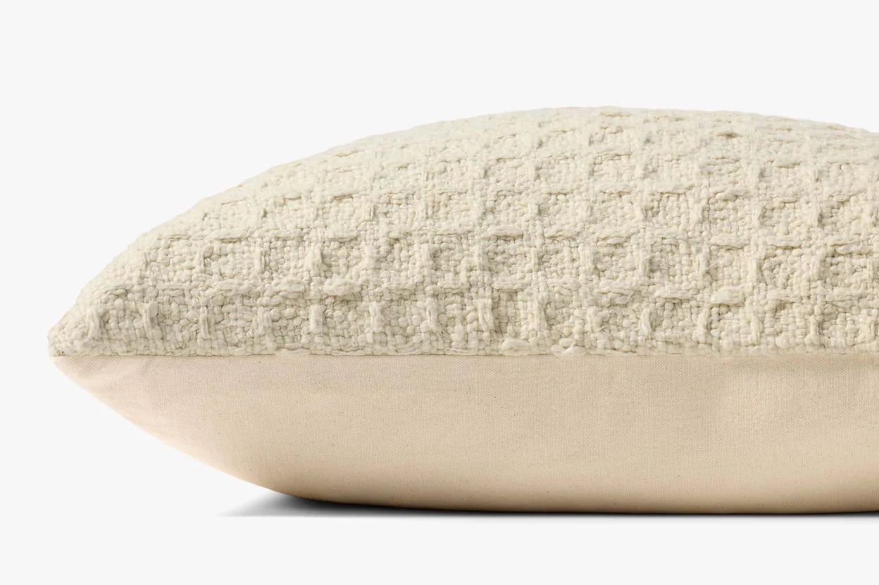 Amber Lewis x Loloi Alinah Pillow - Ivory (PAL0056)