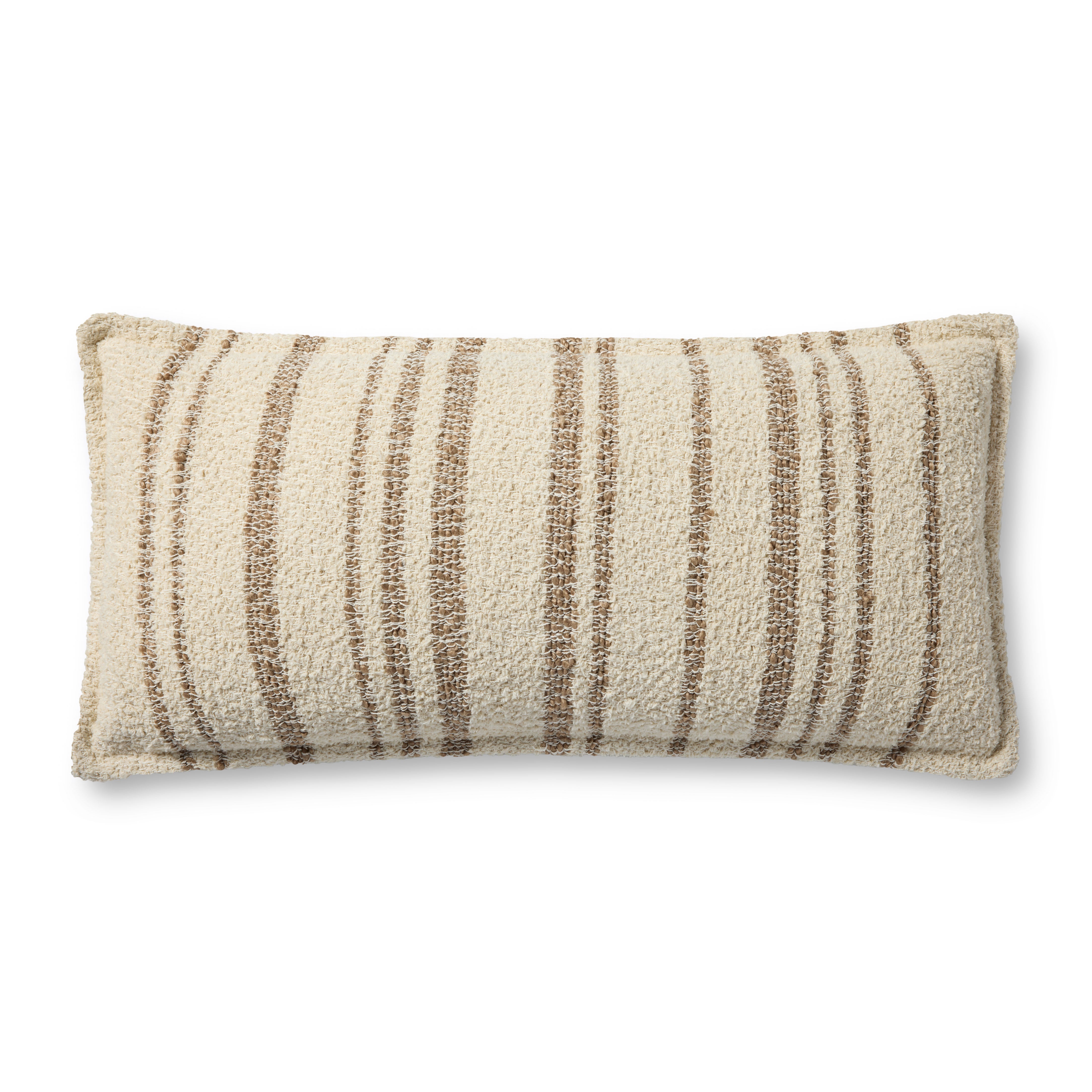 Brigette Romanek x Loloi Pillow - Natural / Tan (PBR0011)
