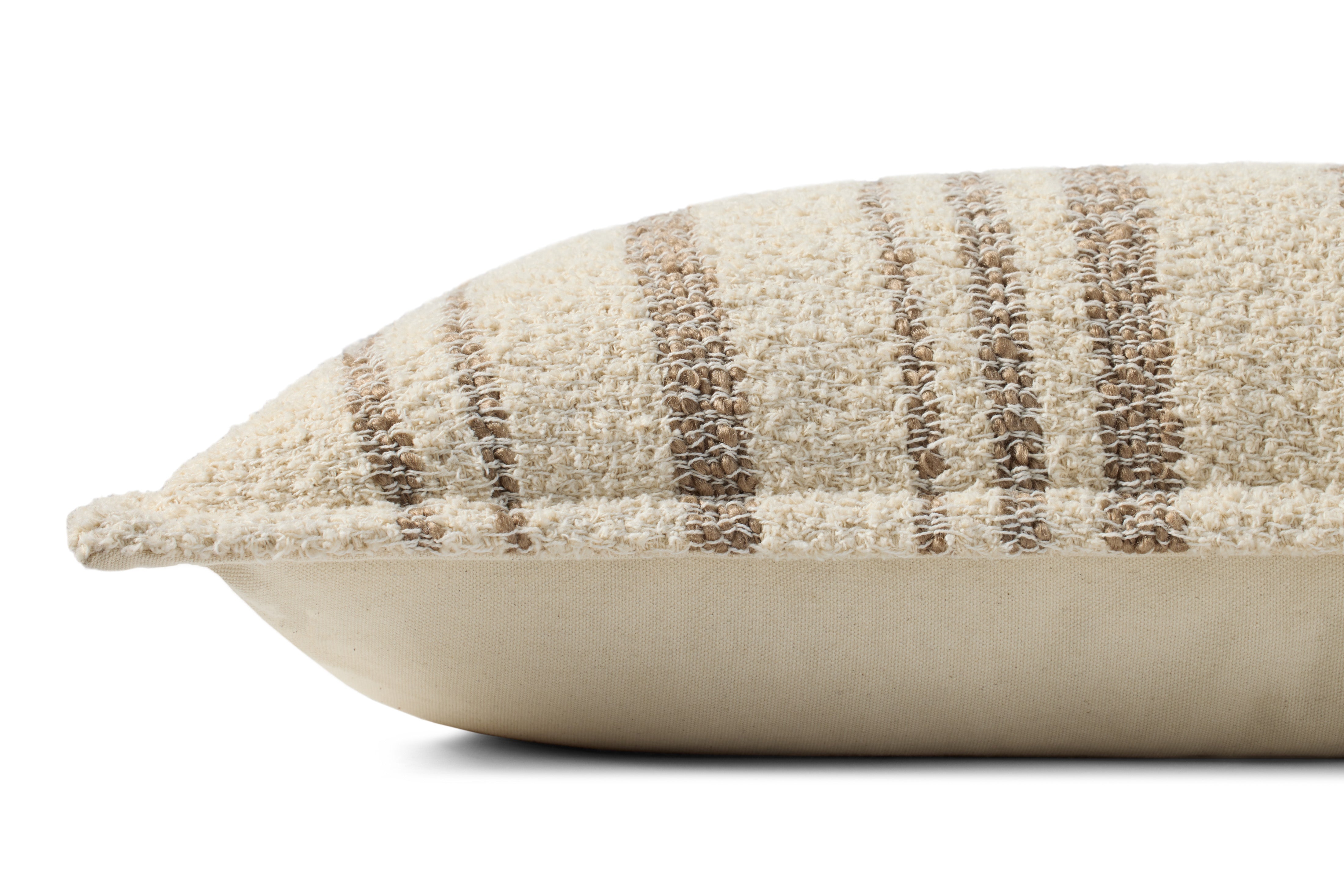 Brigette Romanek x Loloi Pillow - Natural / Tan (PBR0011)