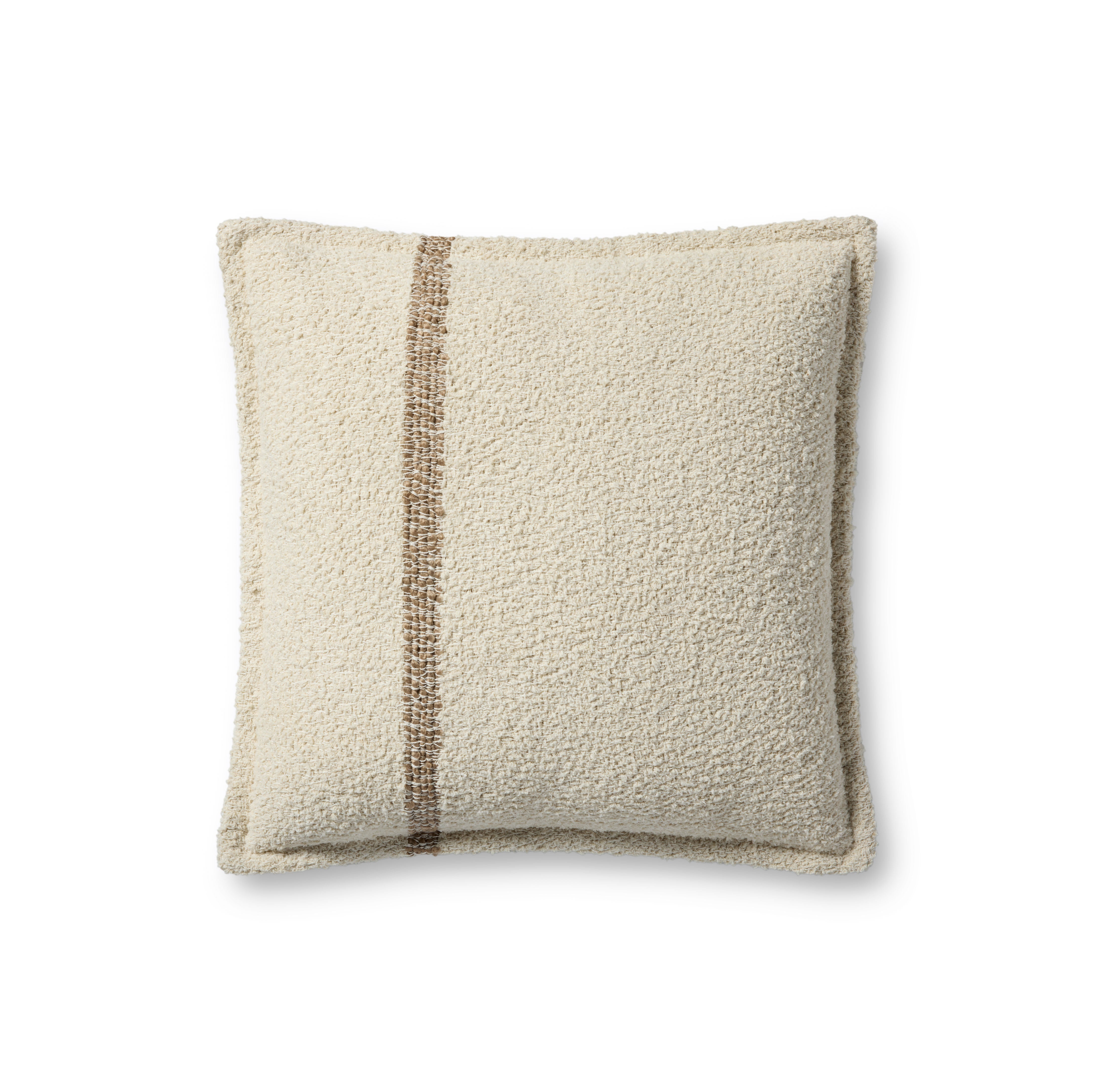 Brigette Romanek x Loloi Pillow - Natural / Tan (PBR0014)