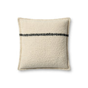 Brigette Romanek x Loloi Pillow - Natural / Charcoal (PBR0015)
