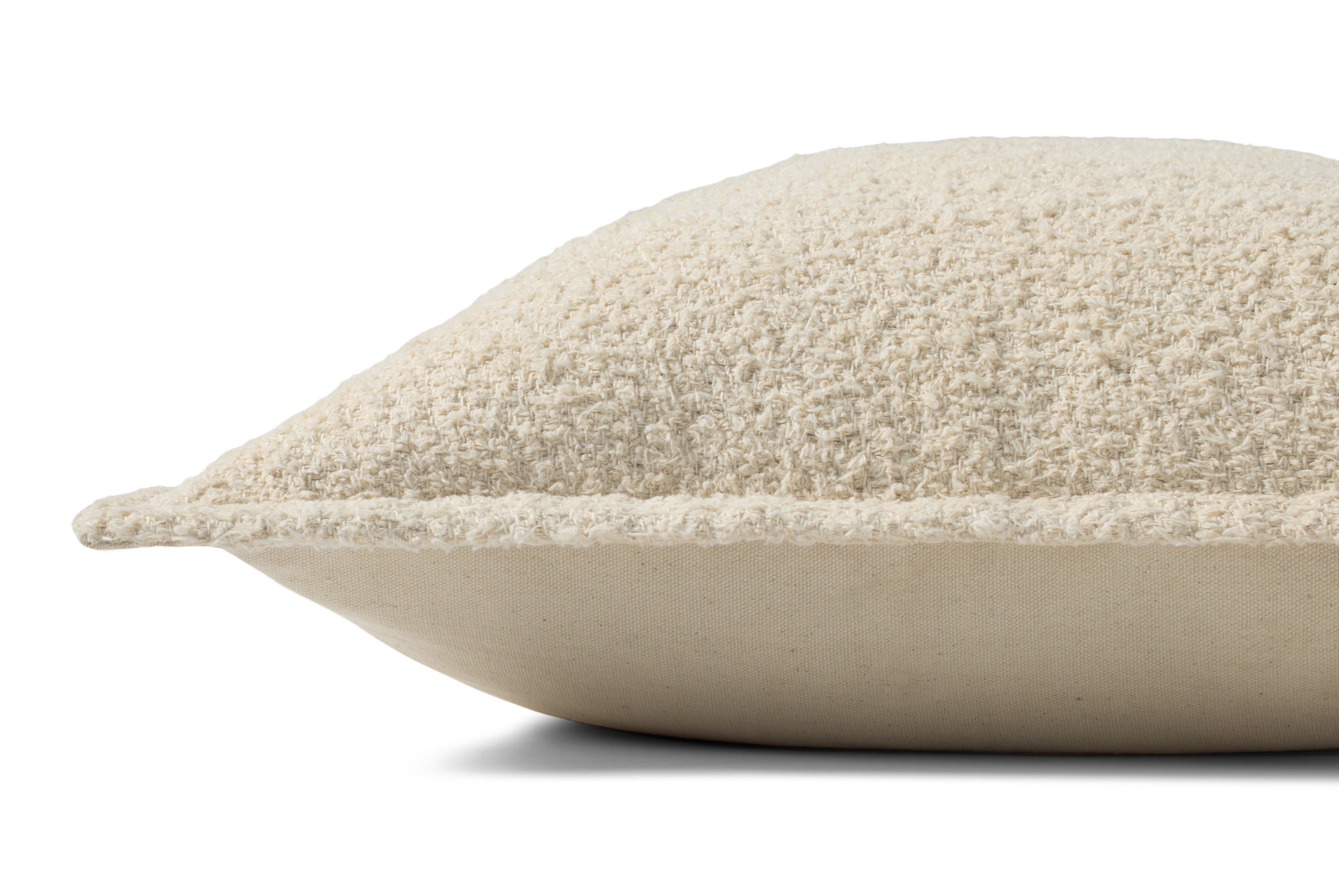 Brigette Romanek x Loloi Pillow - Natural / Charcoal (PBR0015)