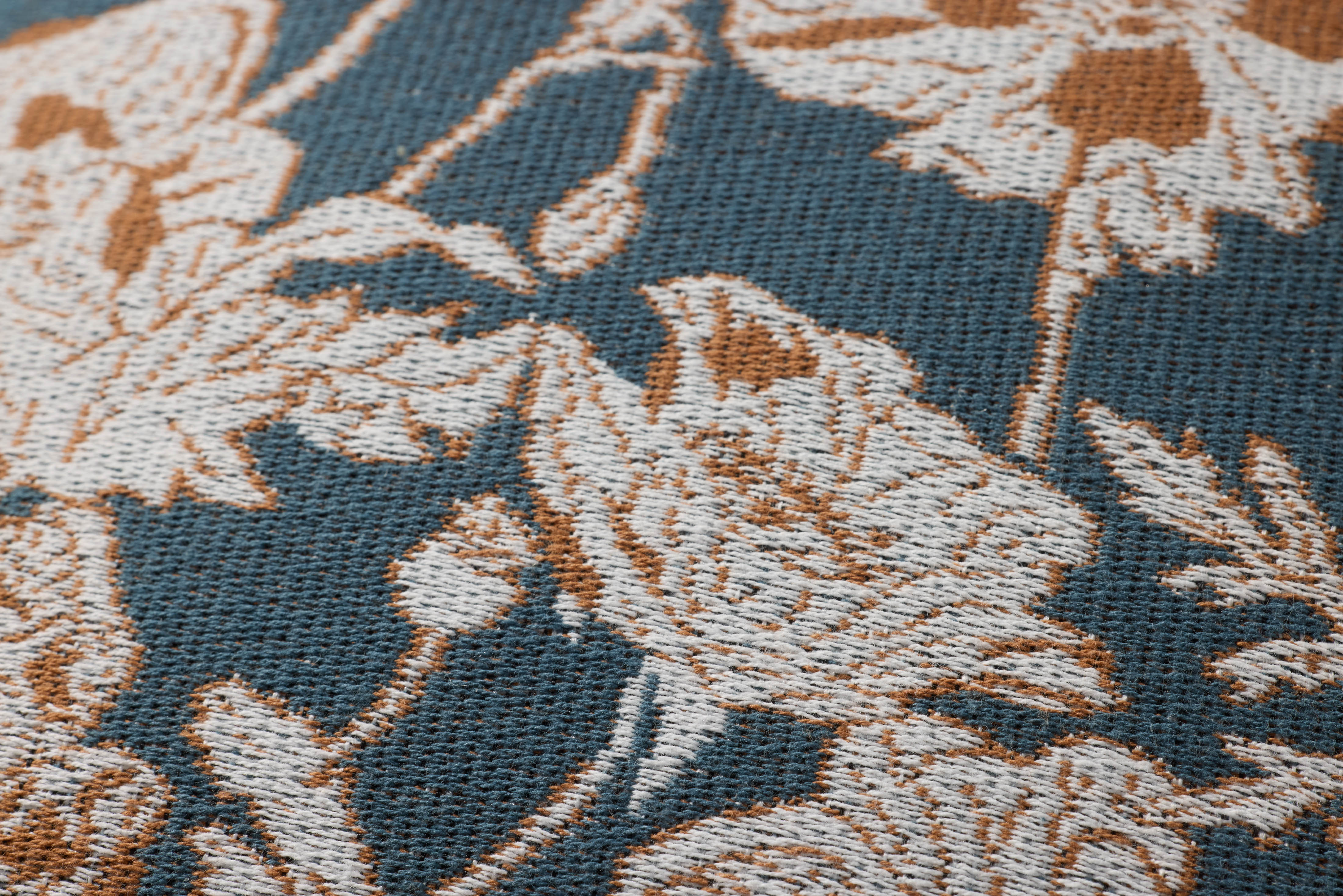 Chris Loves Julia x Loloi Matilda Pillow - Blue / Orange (PCJ0031)