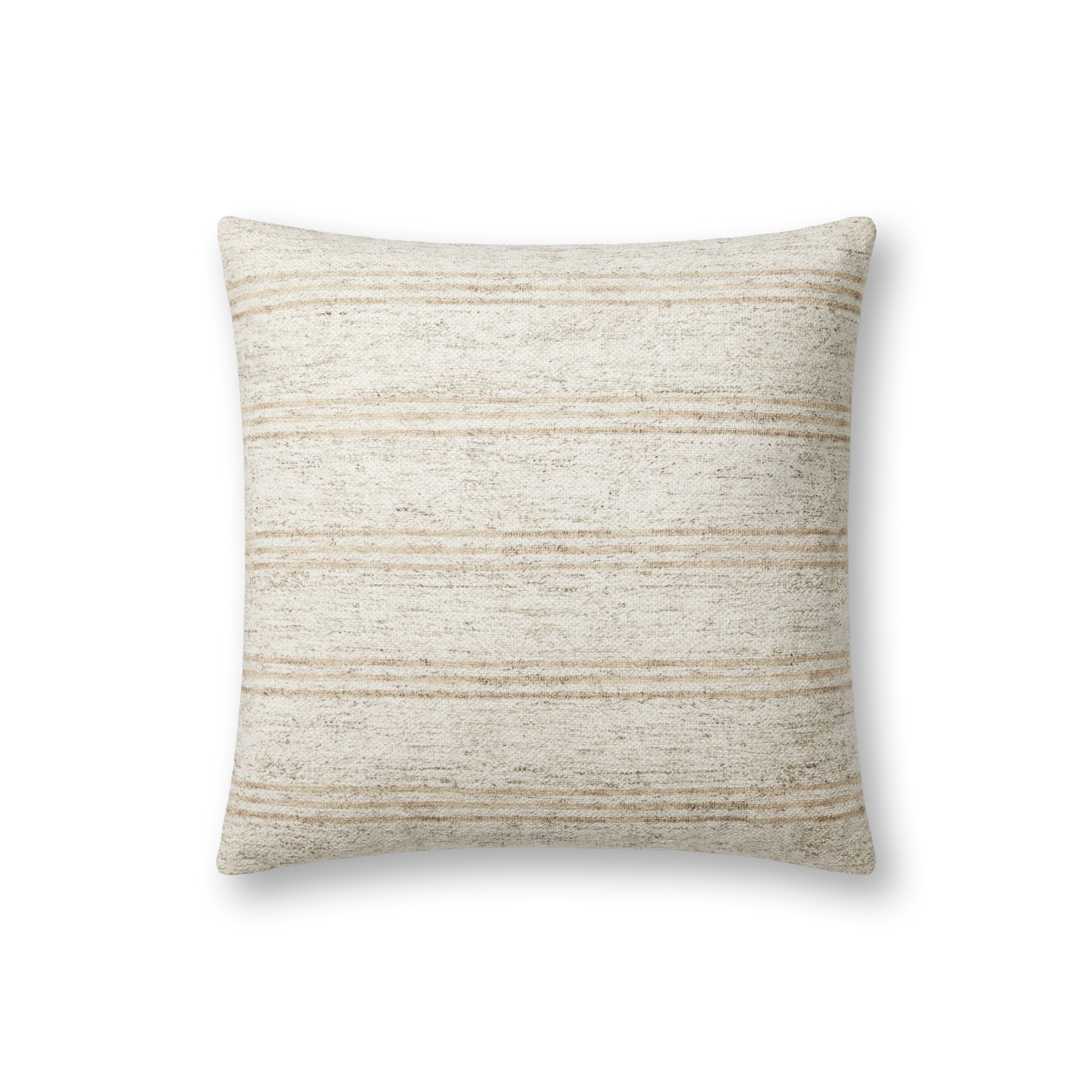Amber Lewis x Loloi Zephyr Pillow - Ivory / Natural (PAL0040)