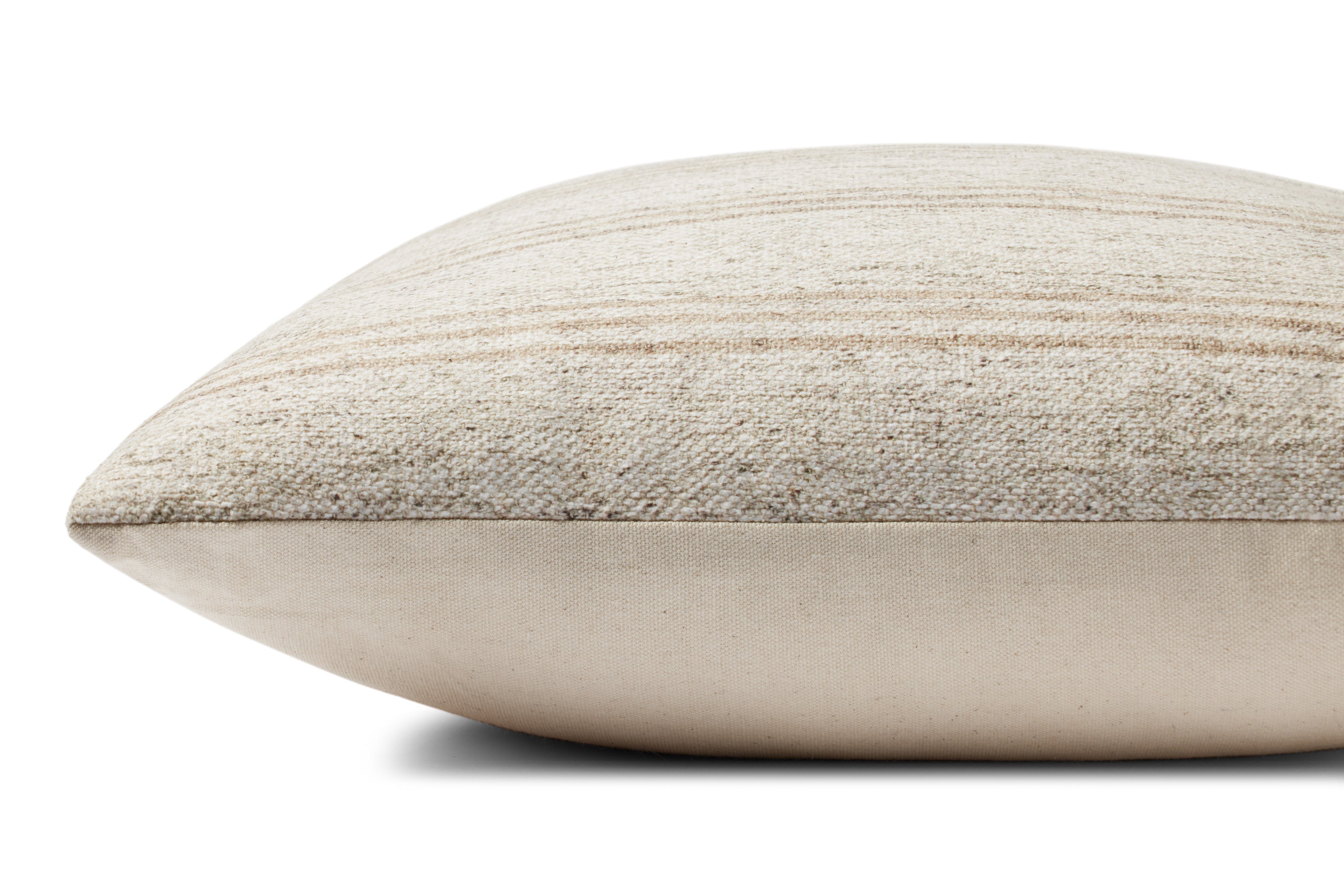 Amber Lewis x Loloi Zephyr Pillow - Ivory / Natural (PAL0040)