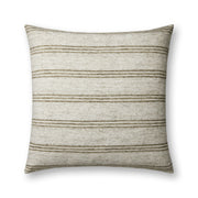 Amber Lewis x Loloi Zephyr Pillow - Ivory / Olive (PAL0040)