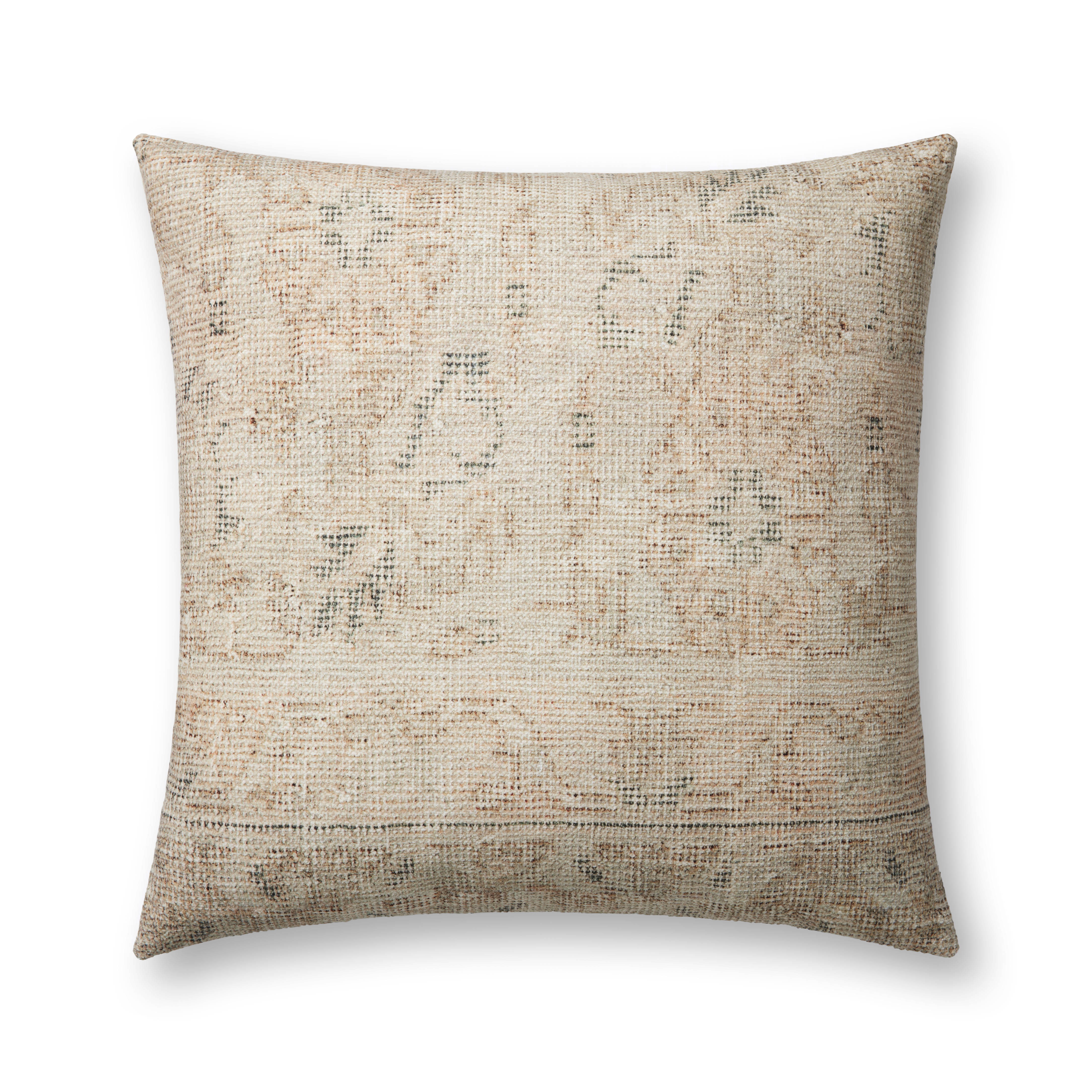 Amber Lewis x Loloi Celestia Pillow - Natural / Blue (PAL0042)