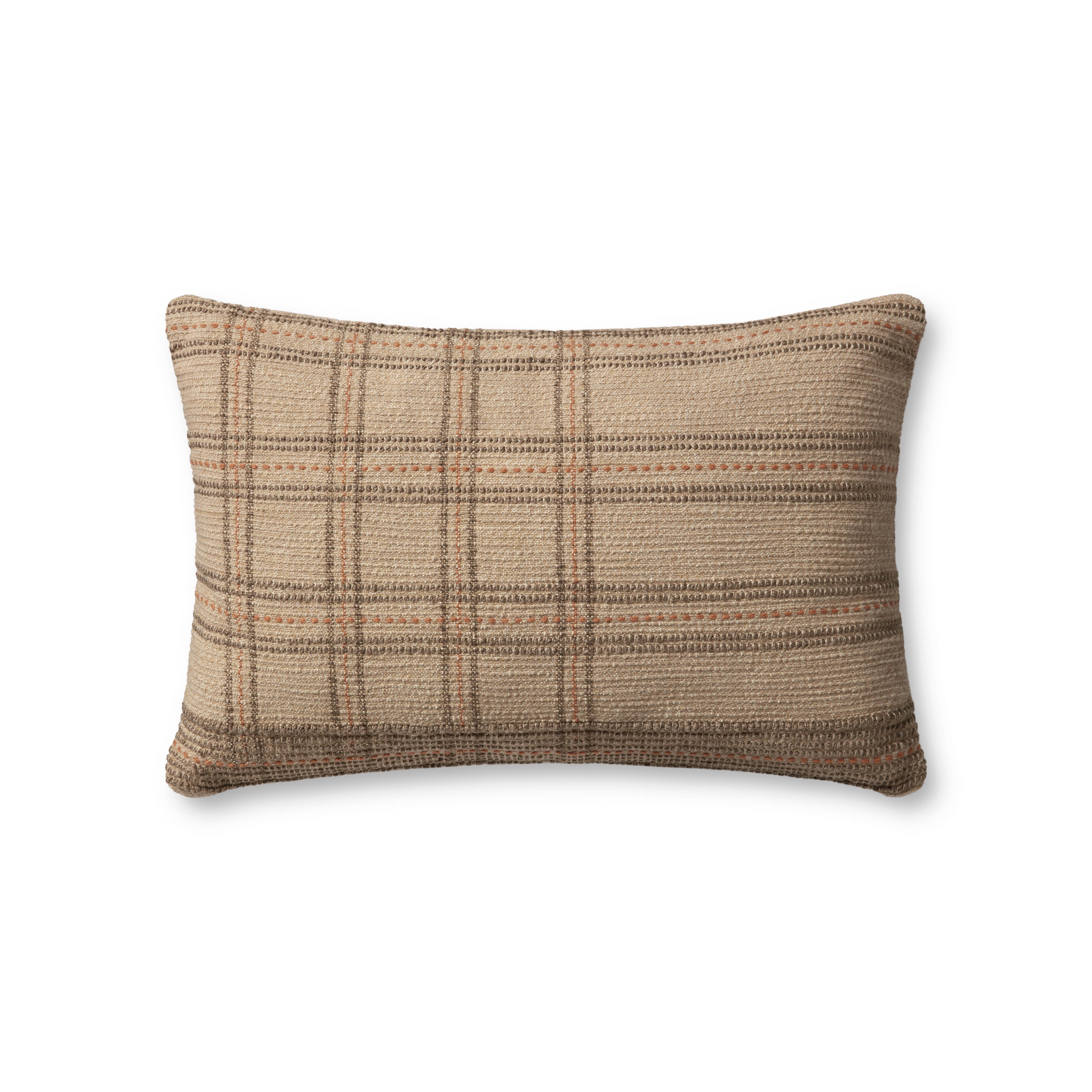 Angela Rose x Loloi Calista Pillow - Tan / Terracotta (PAR0018)