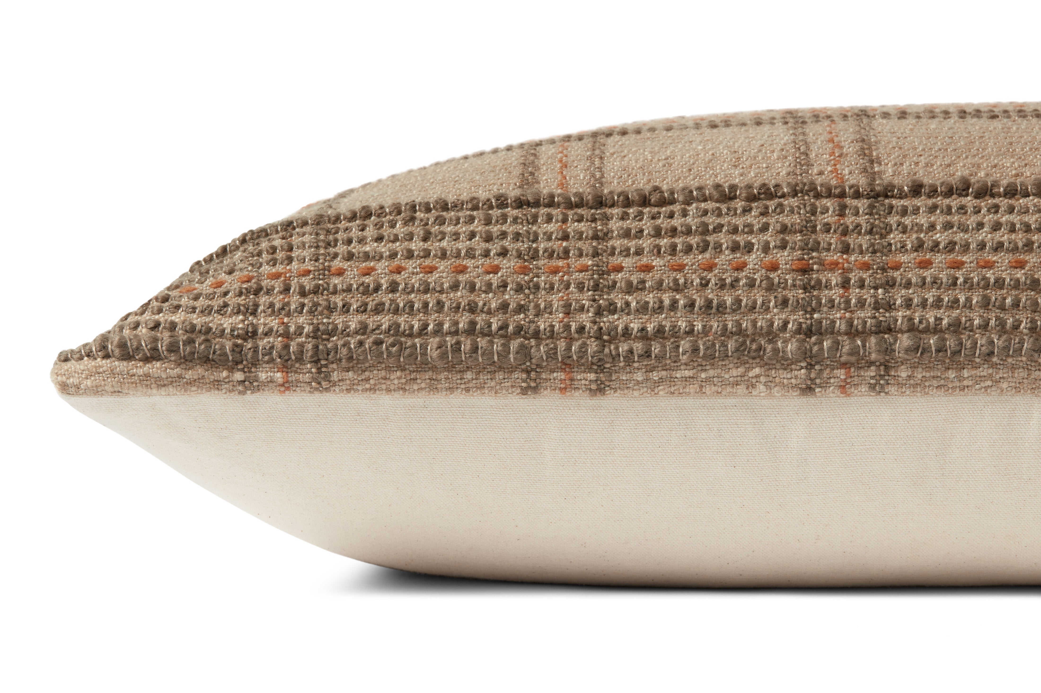 Angela Rose x Loloi Calista Pillow - Tan / Terracotta (PAR0018)