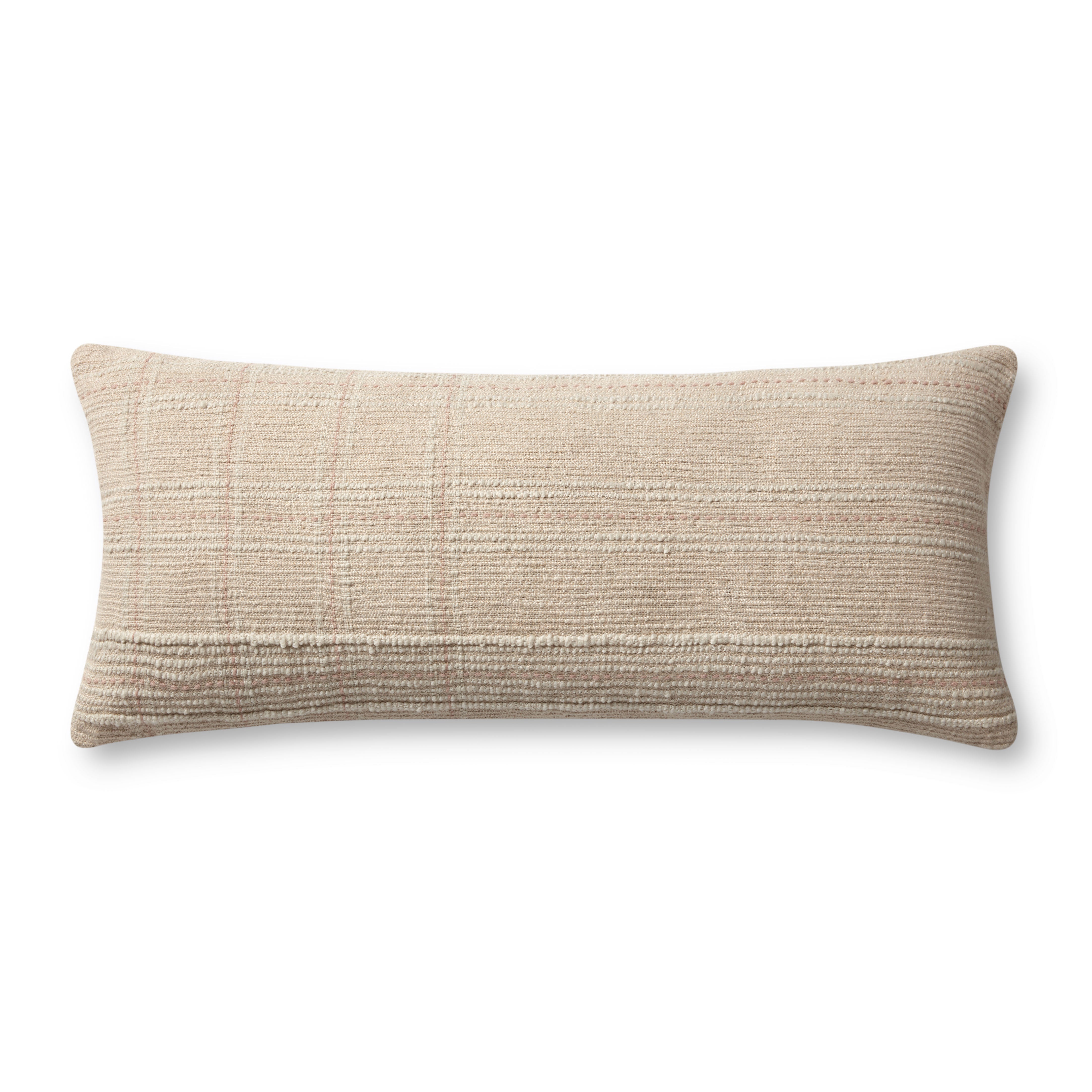 Angela Rose x Loloi Calista Pillow - Ivory / Blush (PAR0019)
