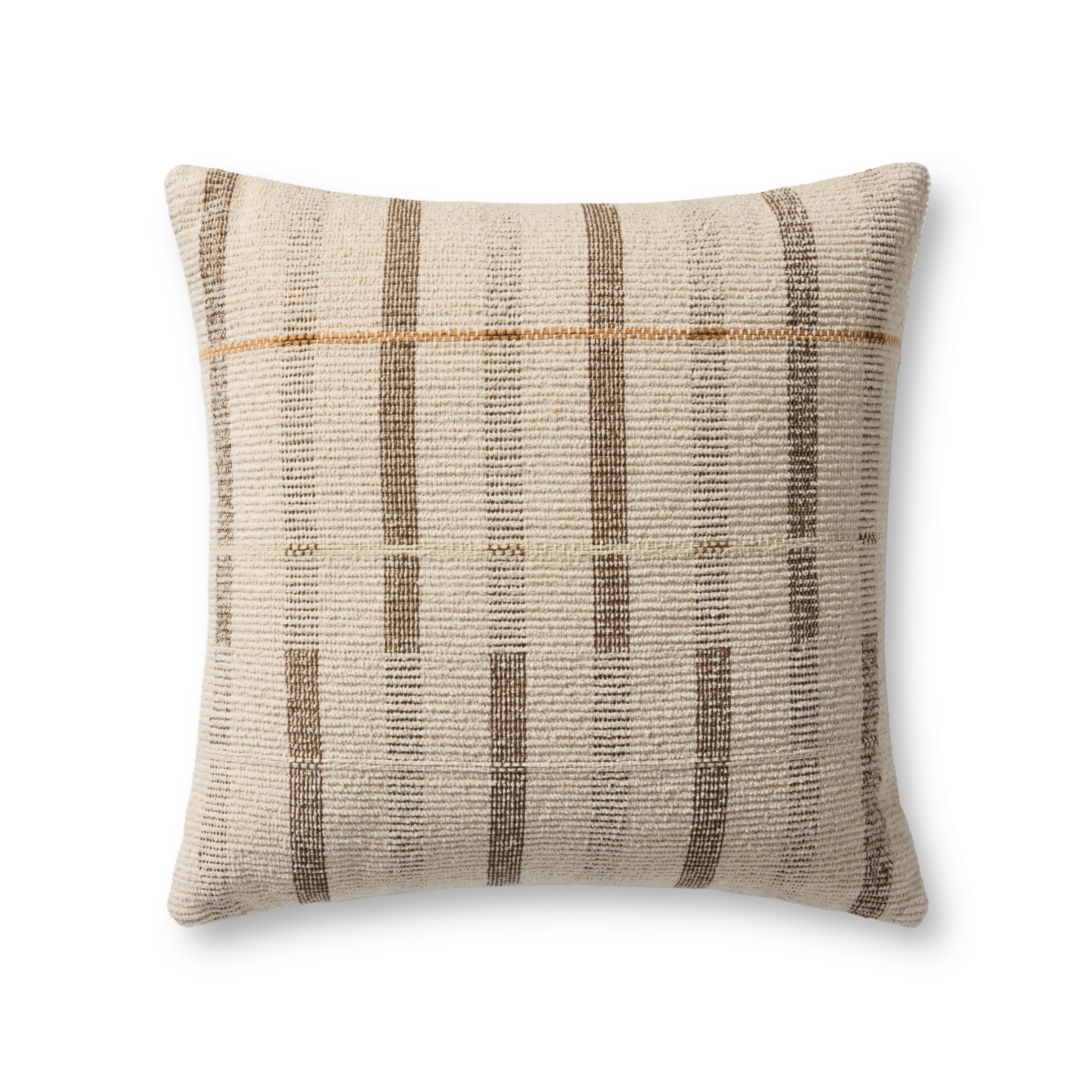 Loloi Pillow - Ivory / Brown (PLL0175)