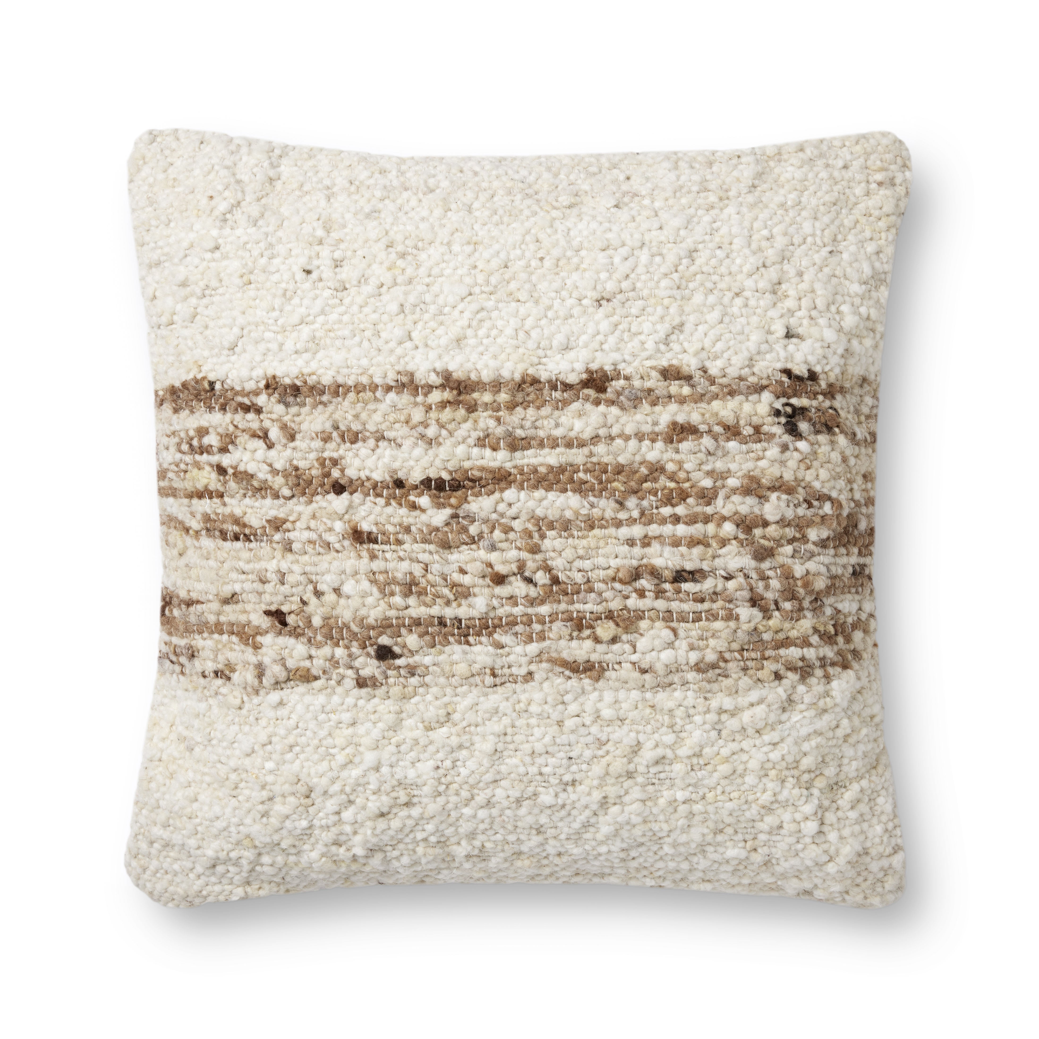 Amber Lewis x Loloi Marie Pillow - Ivory / Camel (PAL0031)