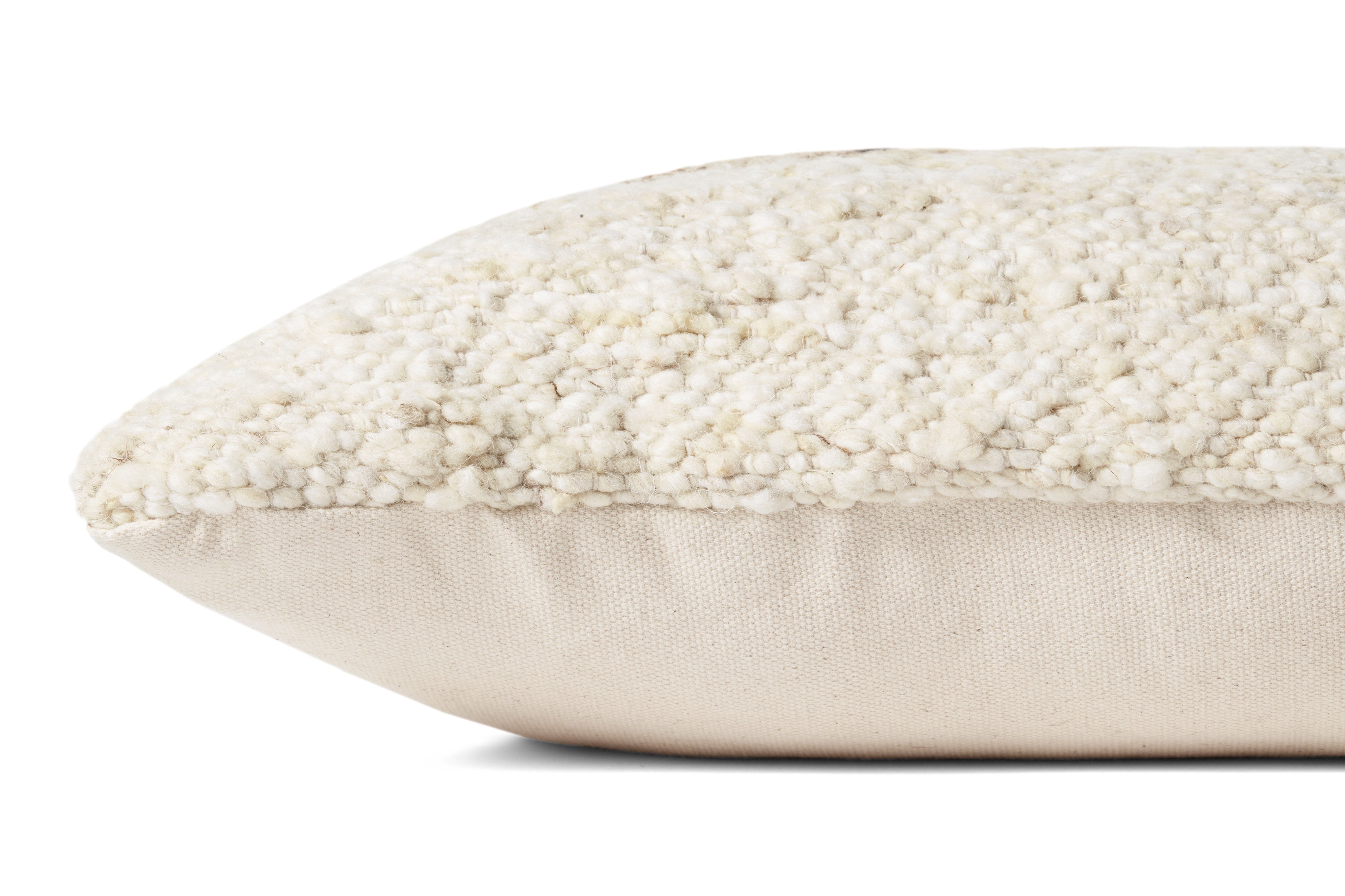 Amber Lewis x Loloi Marie Pillow - Ivory / Camel (PAL0031)