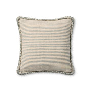 Amber Lewis x Loloi Oroville Pillow - Natural / Blue (PAL0051)