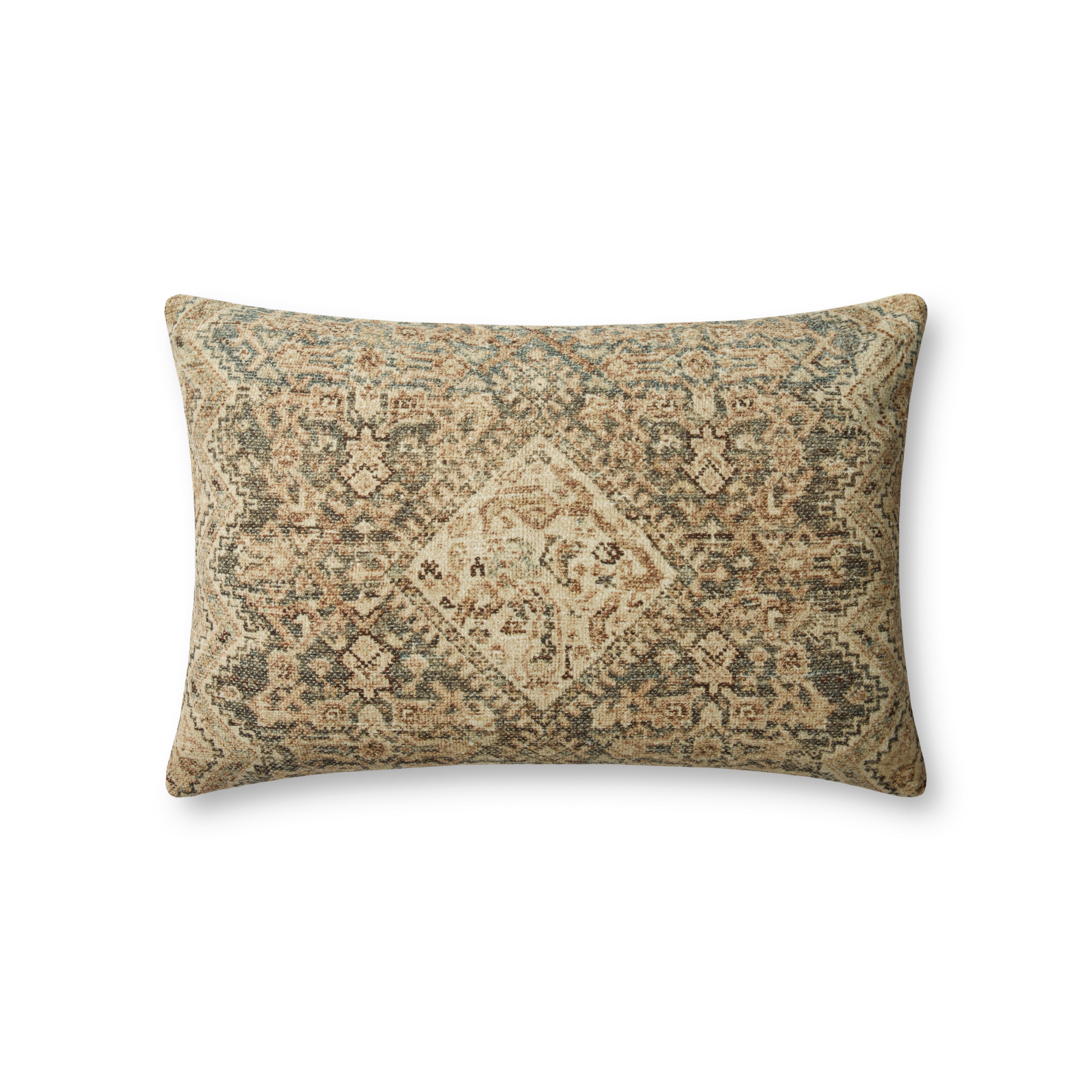 Angela Rose x Loloi Midnight Pillow - Slate / Sand (PAR0001)