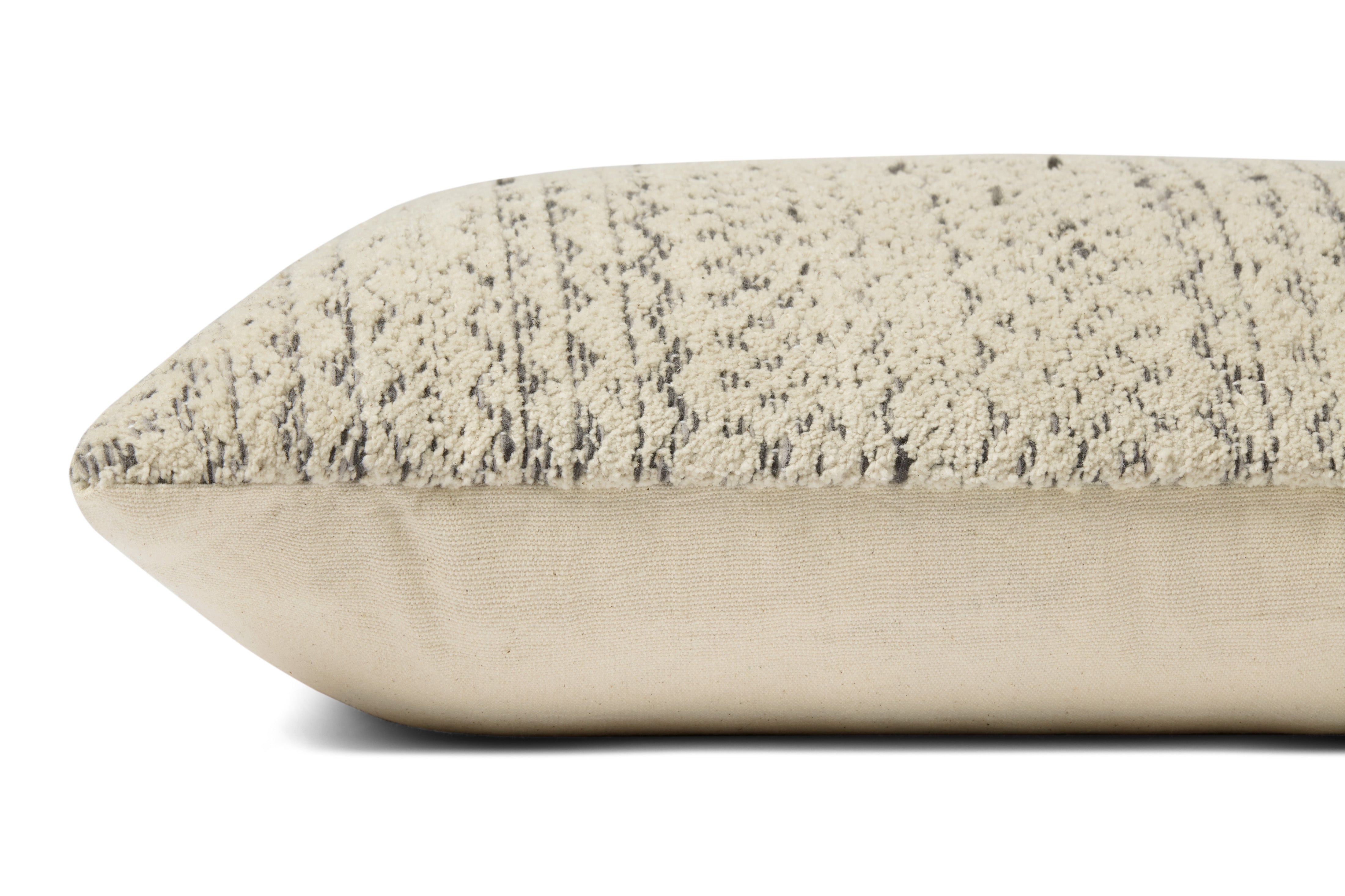 Angela Rose x Loloi Gloaming Pillow - Charcoal / Ivory (PAR0009)