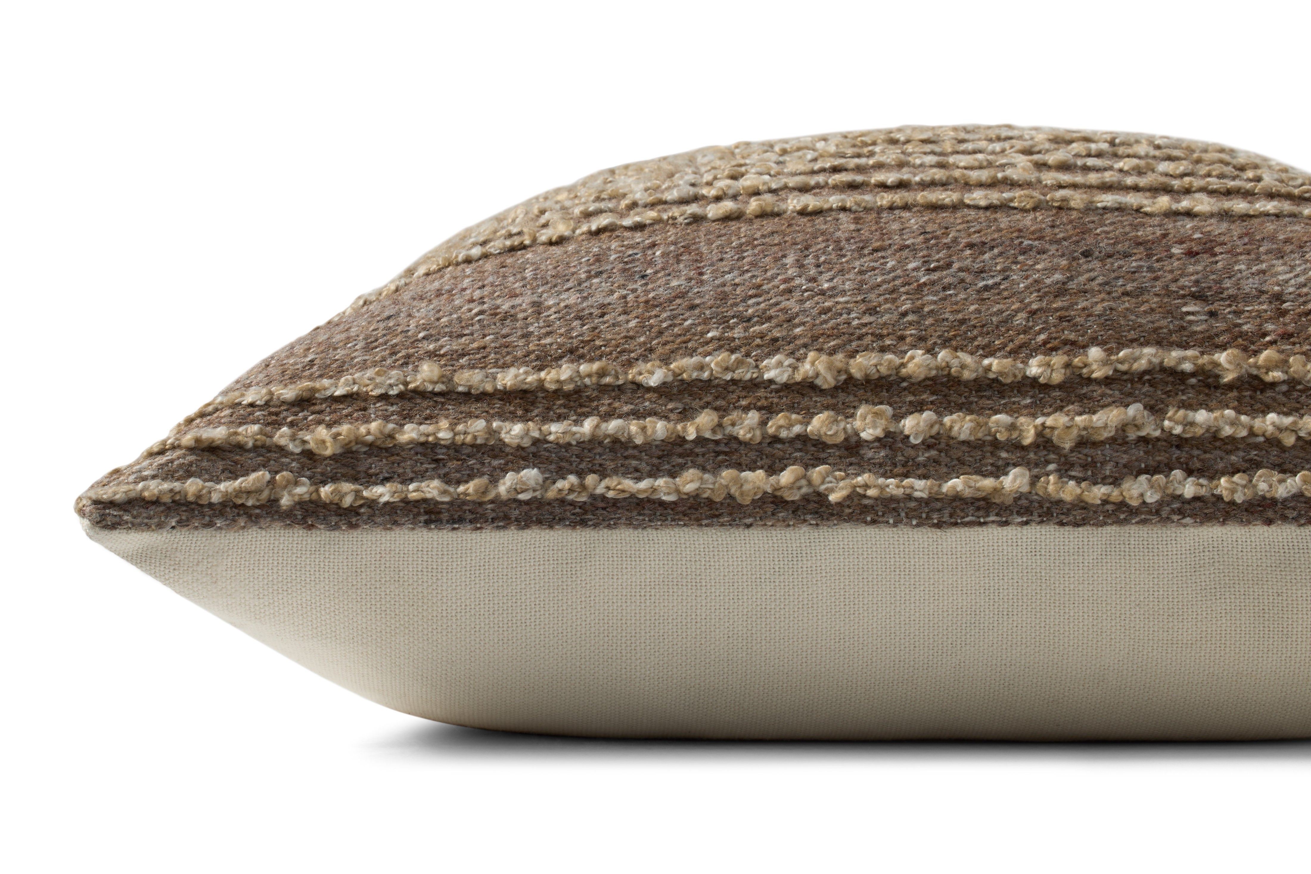 Brigette Romanek x Loloi Pillow - Brown / Natural (PBR0005)