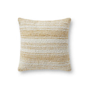 Chris Loves Julia x Loloi Pillow - Gold / Ivory (PCJ0001)