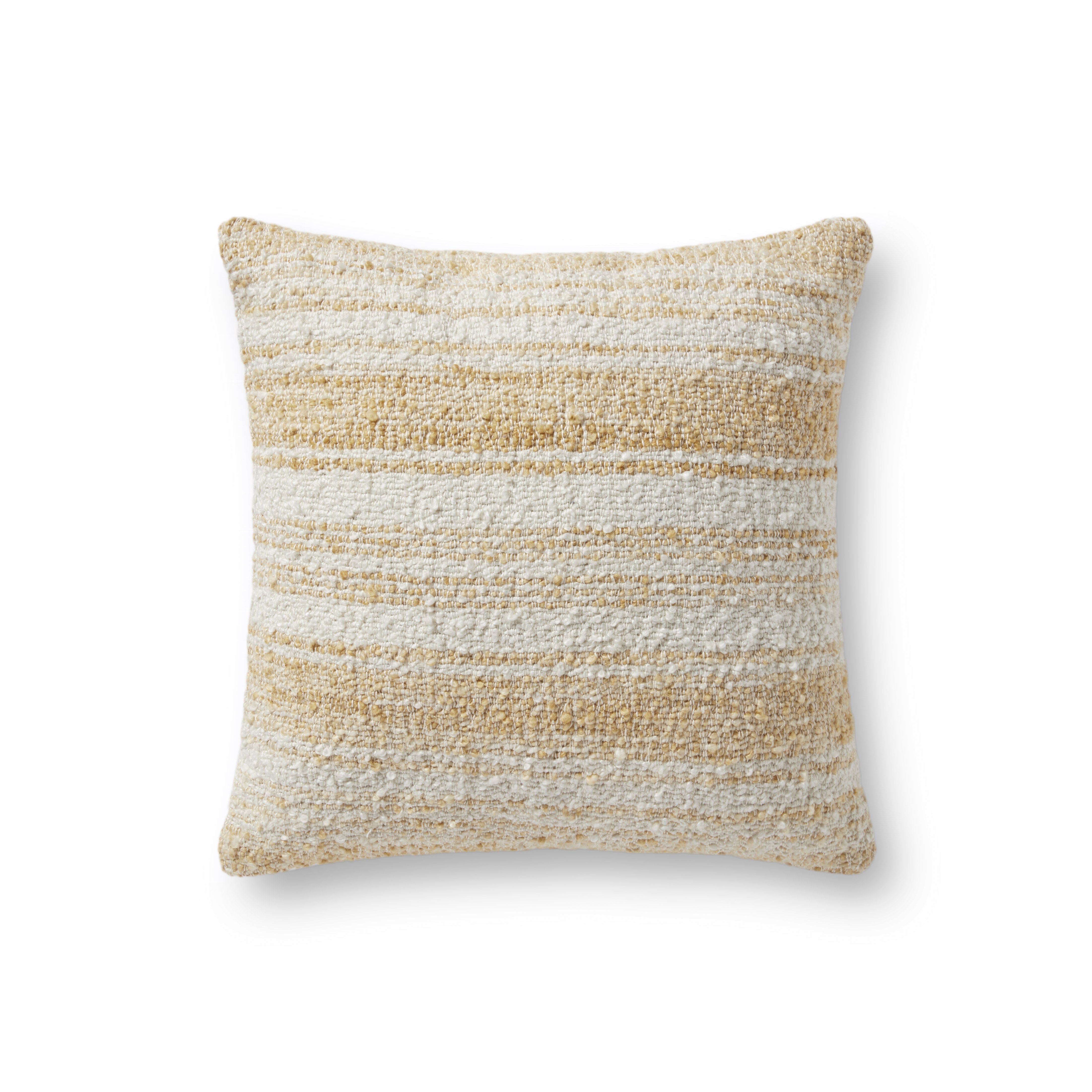 Chris Loves Julia x Loloi Pillow - Gold / Ivory (PCJ0001)