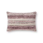 Chris Loves Julia x Loloi Pillow - Burgundy / Ivory (PCJ0002)