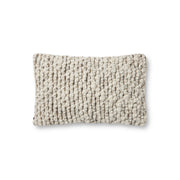 Amber Lewis x Loloi Vivienne Pillow - Dove / Smoke (PAL0025)