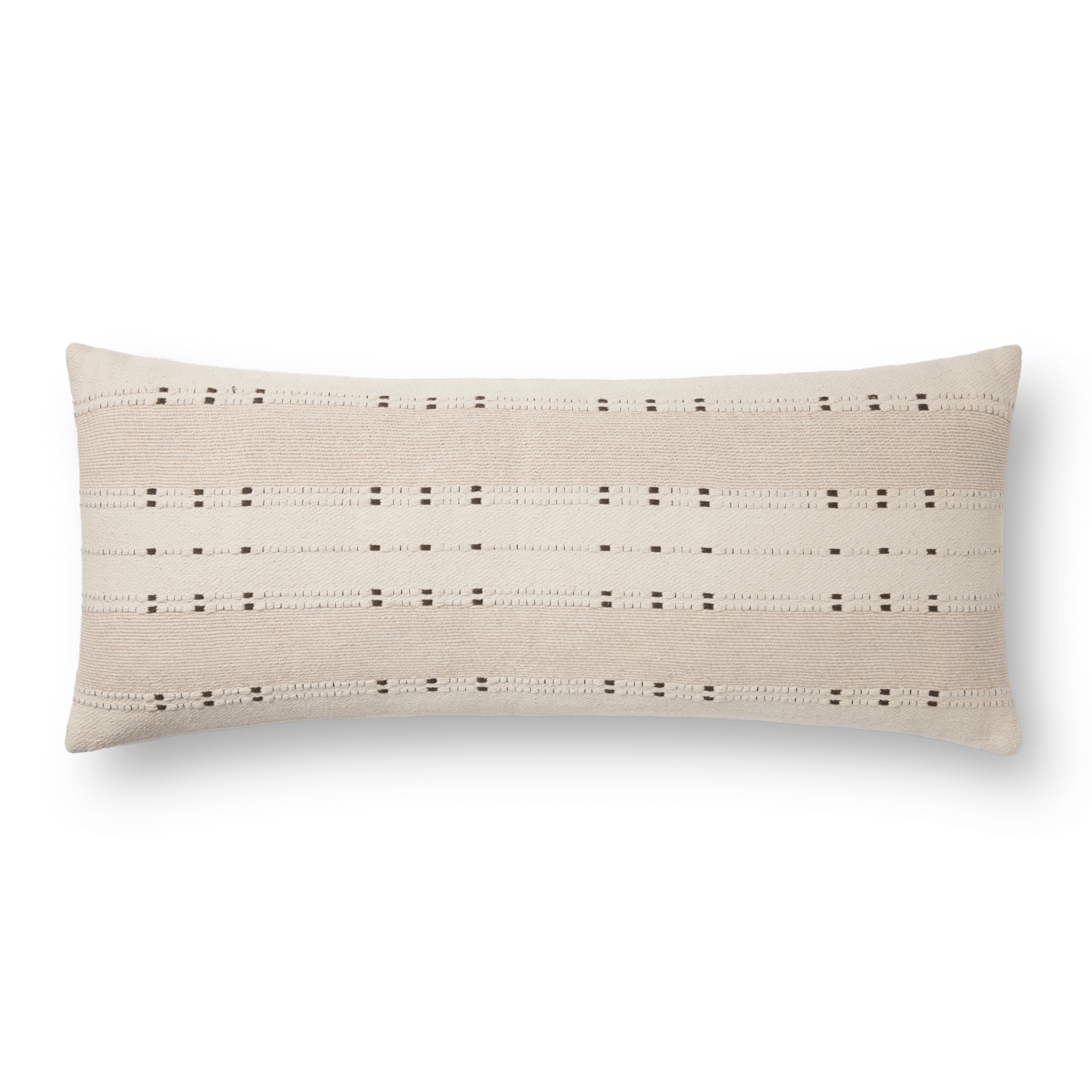 Amber Lewis x Loloi Gabrielle Pillow - Beige / Terracotta (PAL0027)