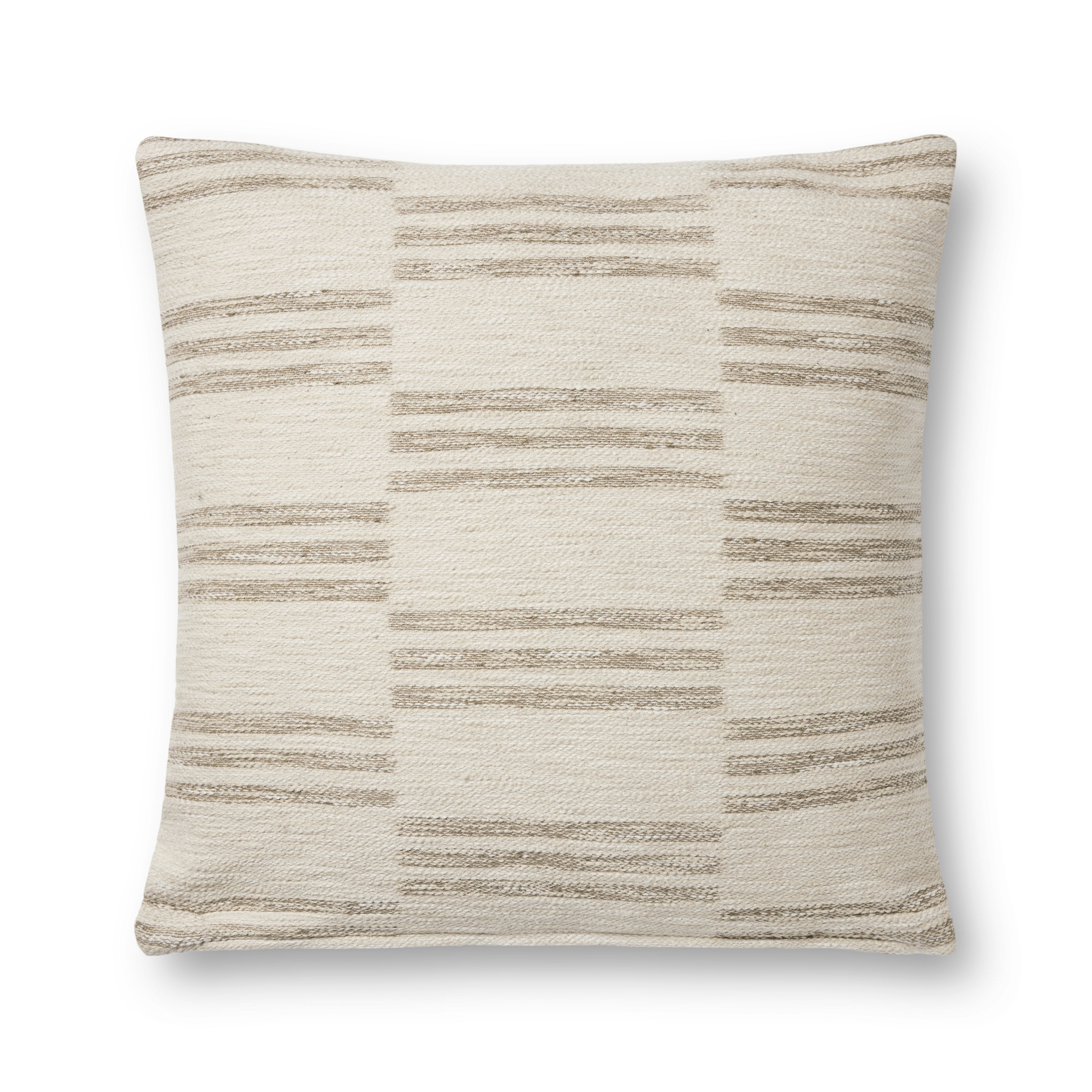 Amber Lewis x Loloi Jay Pillow - Ivory / Sand (PAL0026)