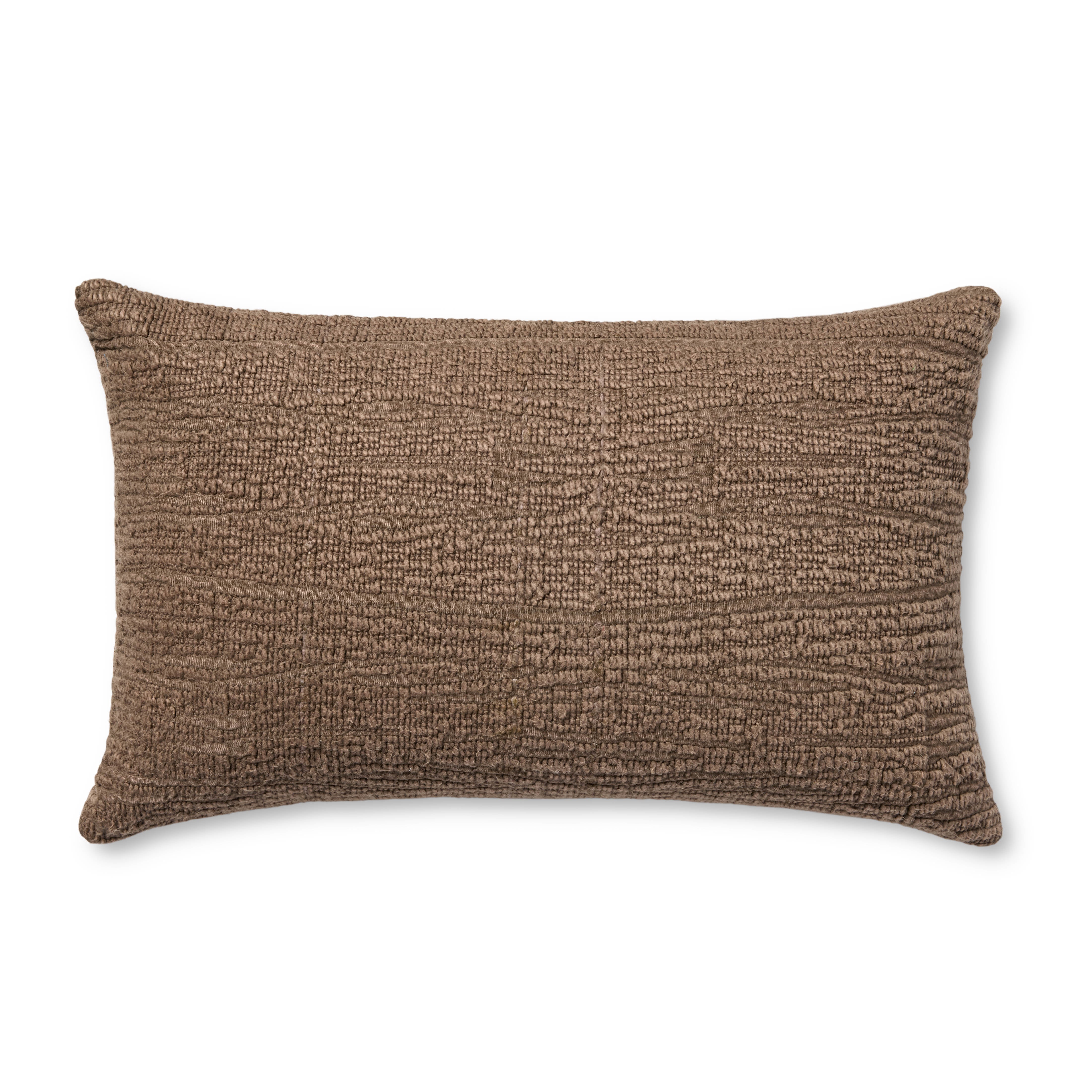 Amber Lewis x Loloi Sutro Pillow - Brown (PAL0047)