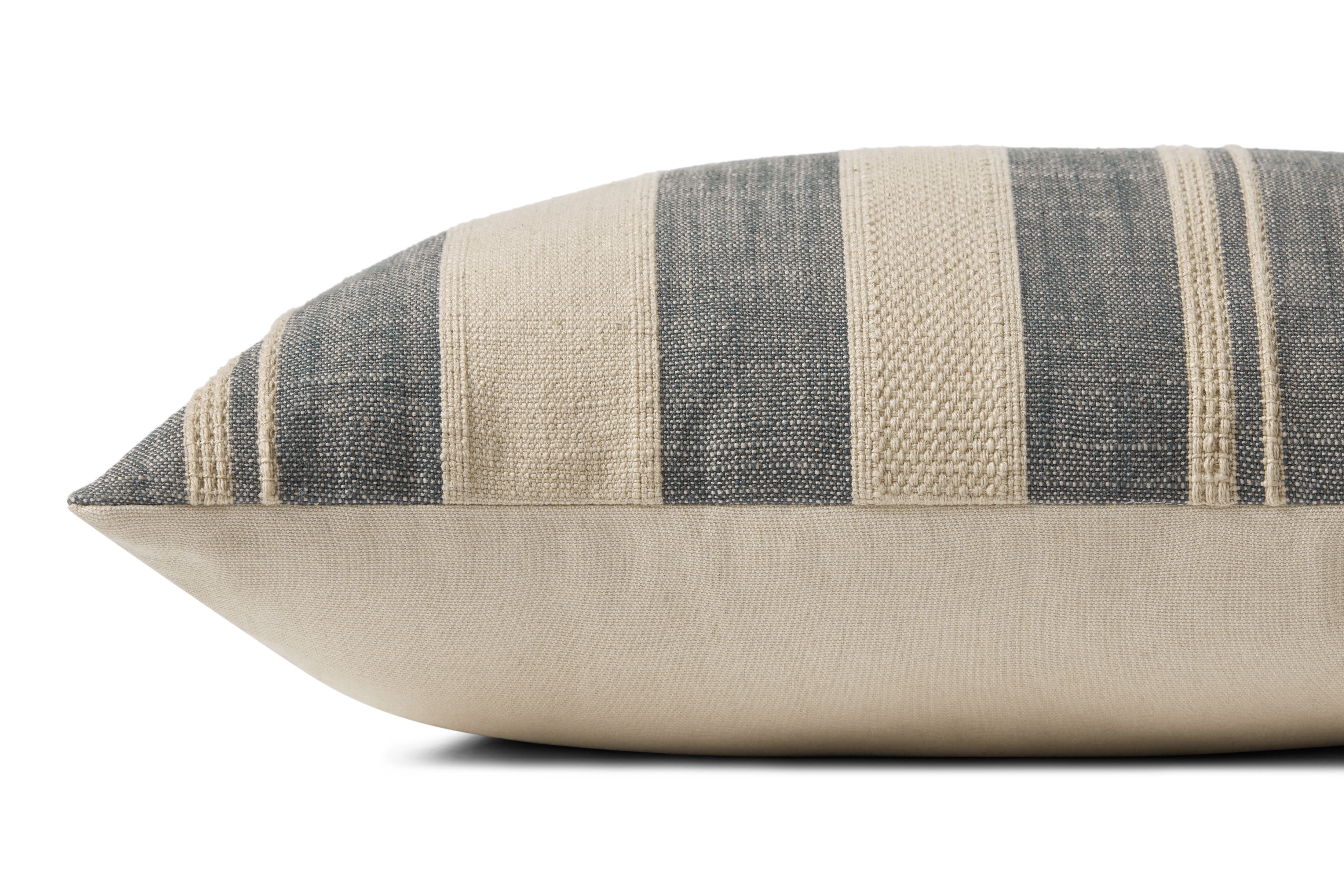 Angela Rose x Loloi Mia Pillow - Ivory / Denim (PAR0014)