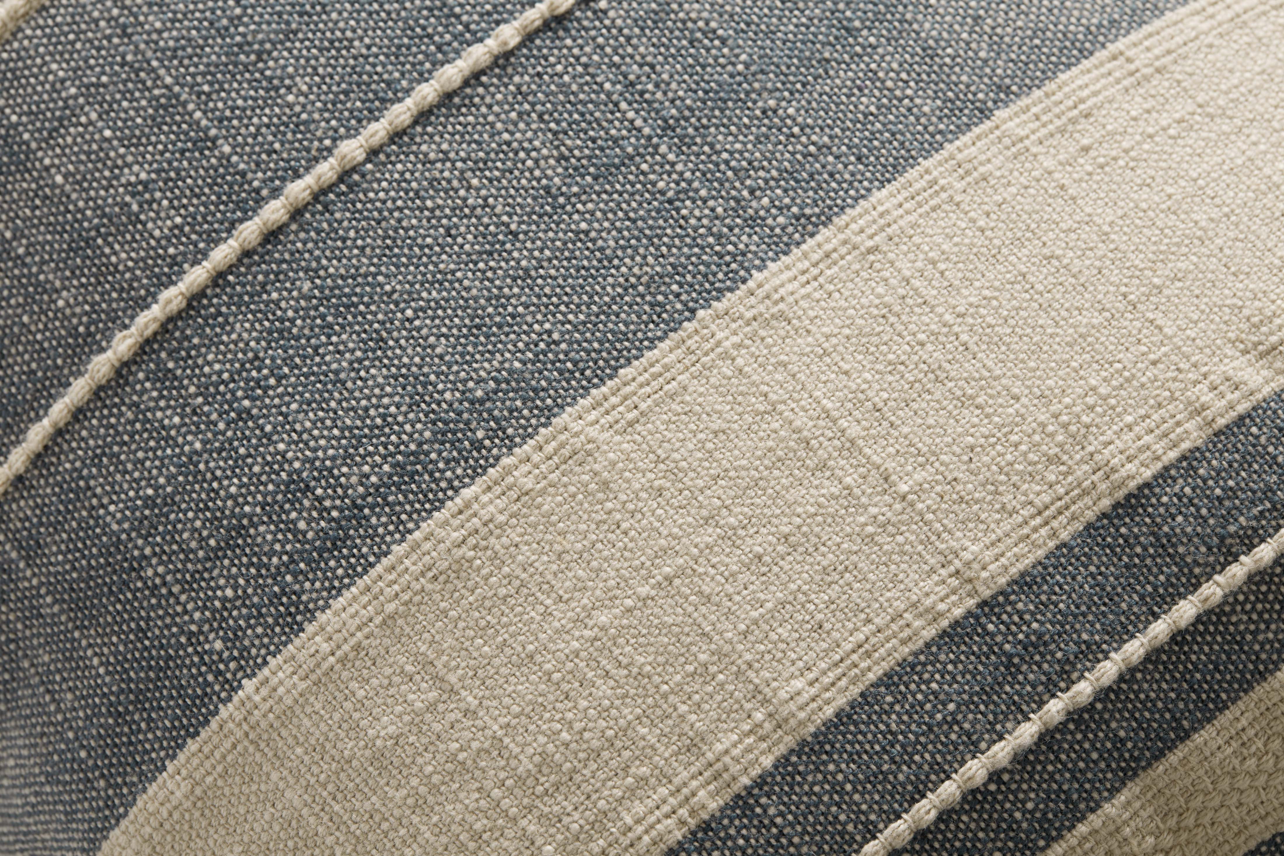 Angela Rose x Loloi Mia Pillow - Ivory / Denim (PAR0014)