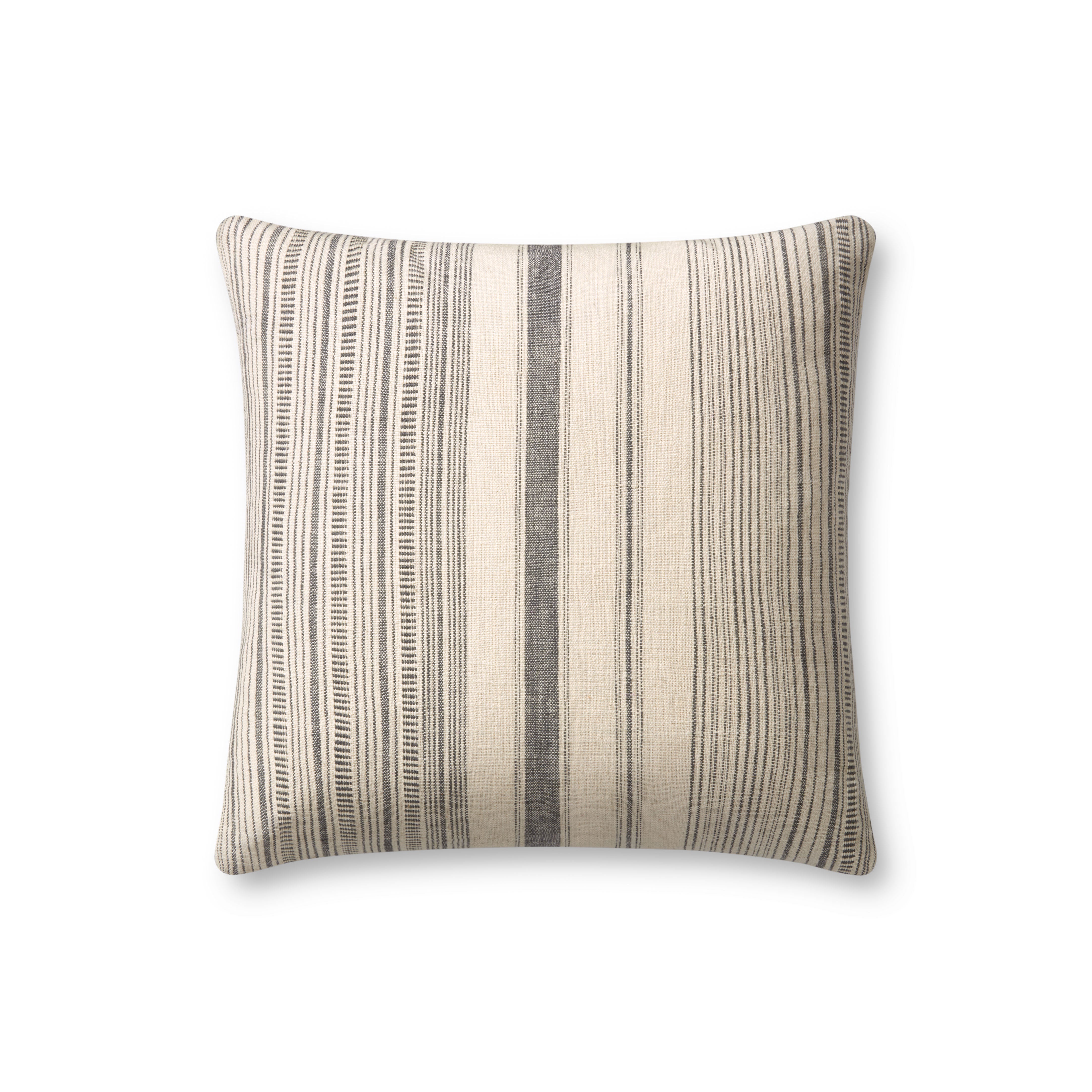 Angela Rose x Loloi Celina Pillow - Ivory / Grey (PAR0015)