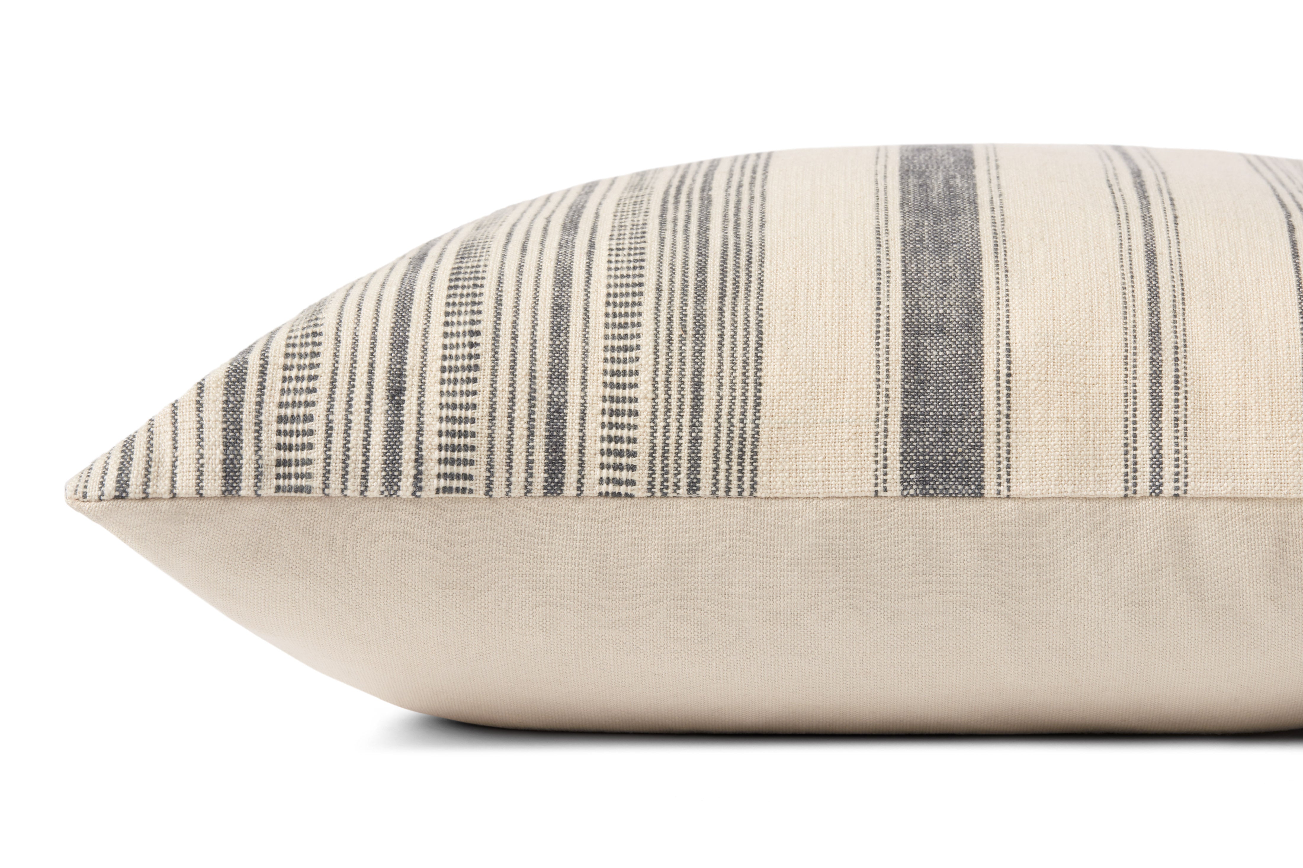 Angela Rose x Loloi Celina Pillow - Ivory / Grey (PAR0015)