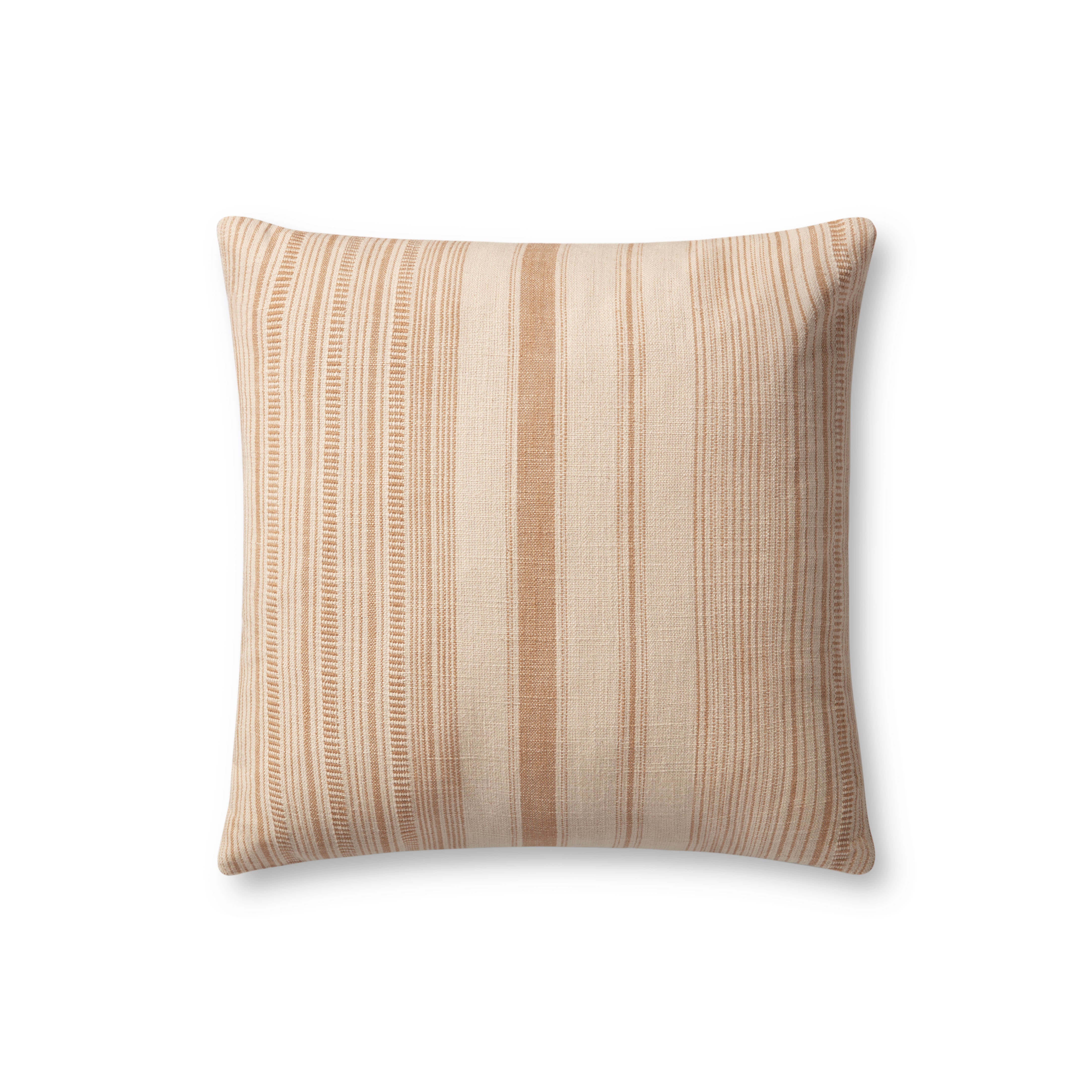 Angela Rose x Loloi Celina Pillow - Ivory / Wheat (PAR0015)
