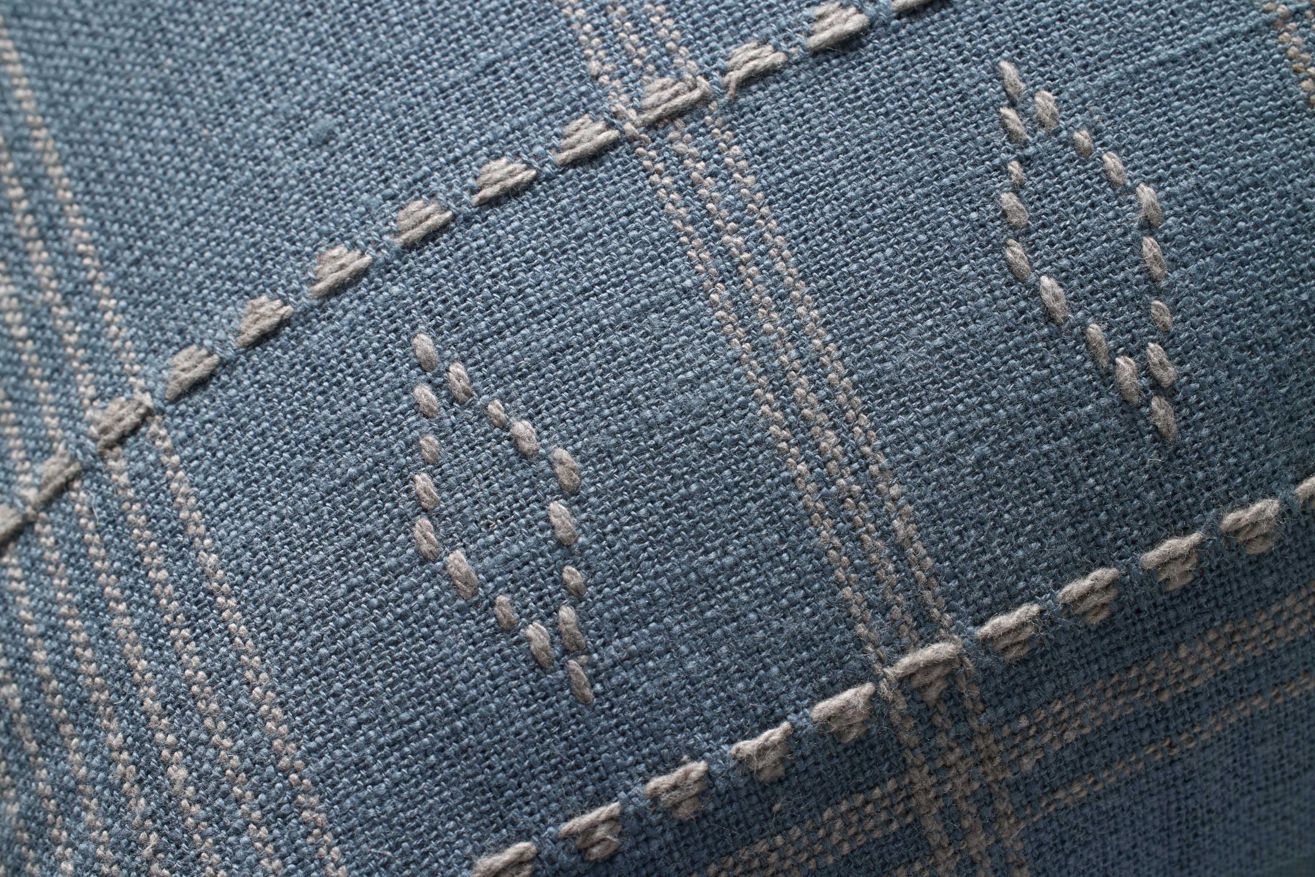 Angela Rose x Loloi Lina Pillow - Blue / Slate (PAR0016)