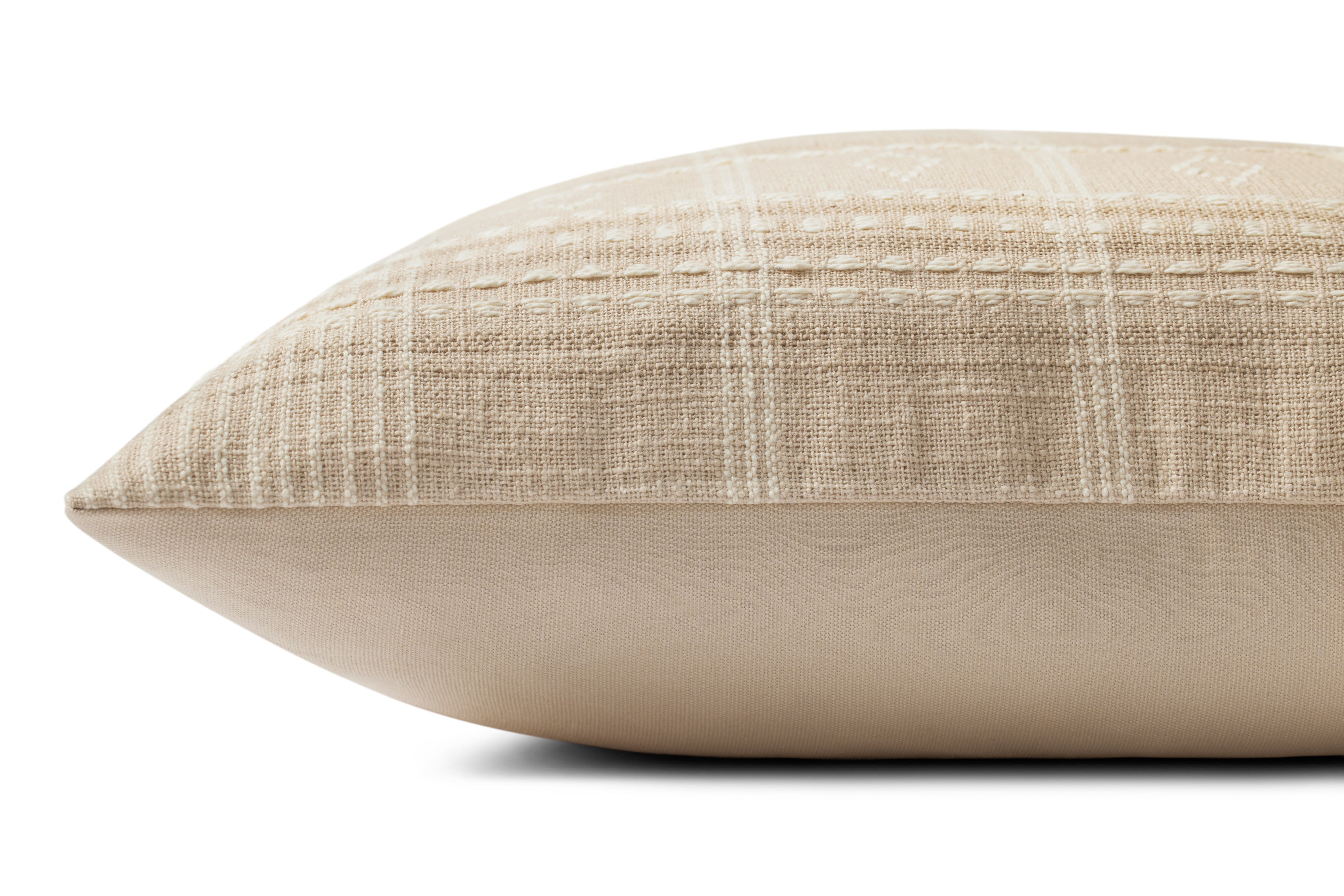 Angela Rose x Loloi Lina Pillow - Beige / Ivory (PAR0016)