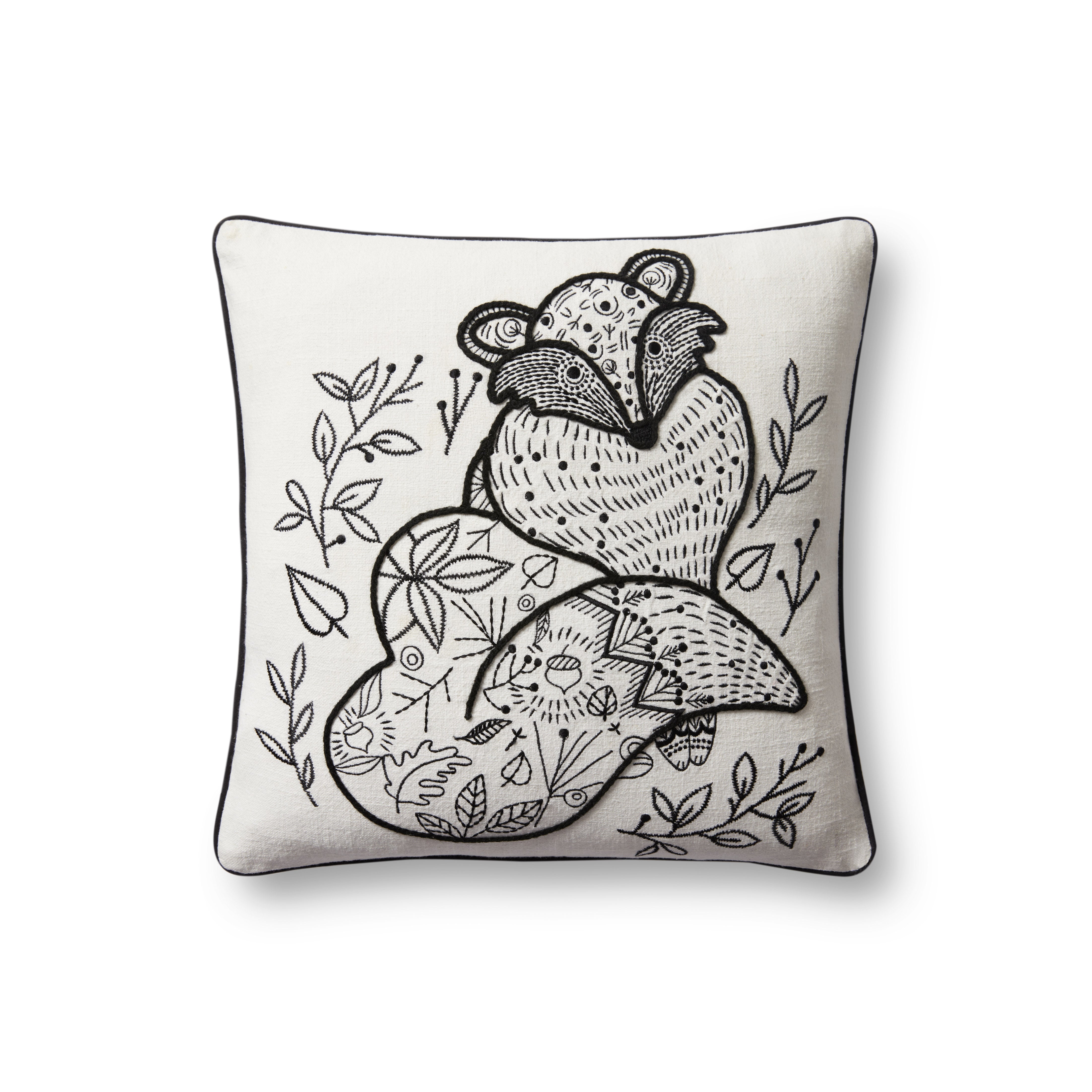Loloi Pillow - Black / Natural (PLL0030)
