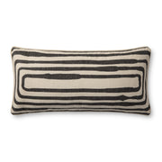 Brigette Romanek x Loloi Pillow - Natural / Black (PBR0009)