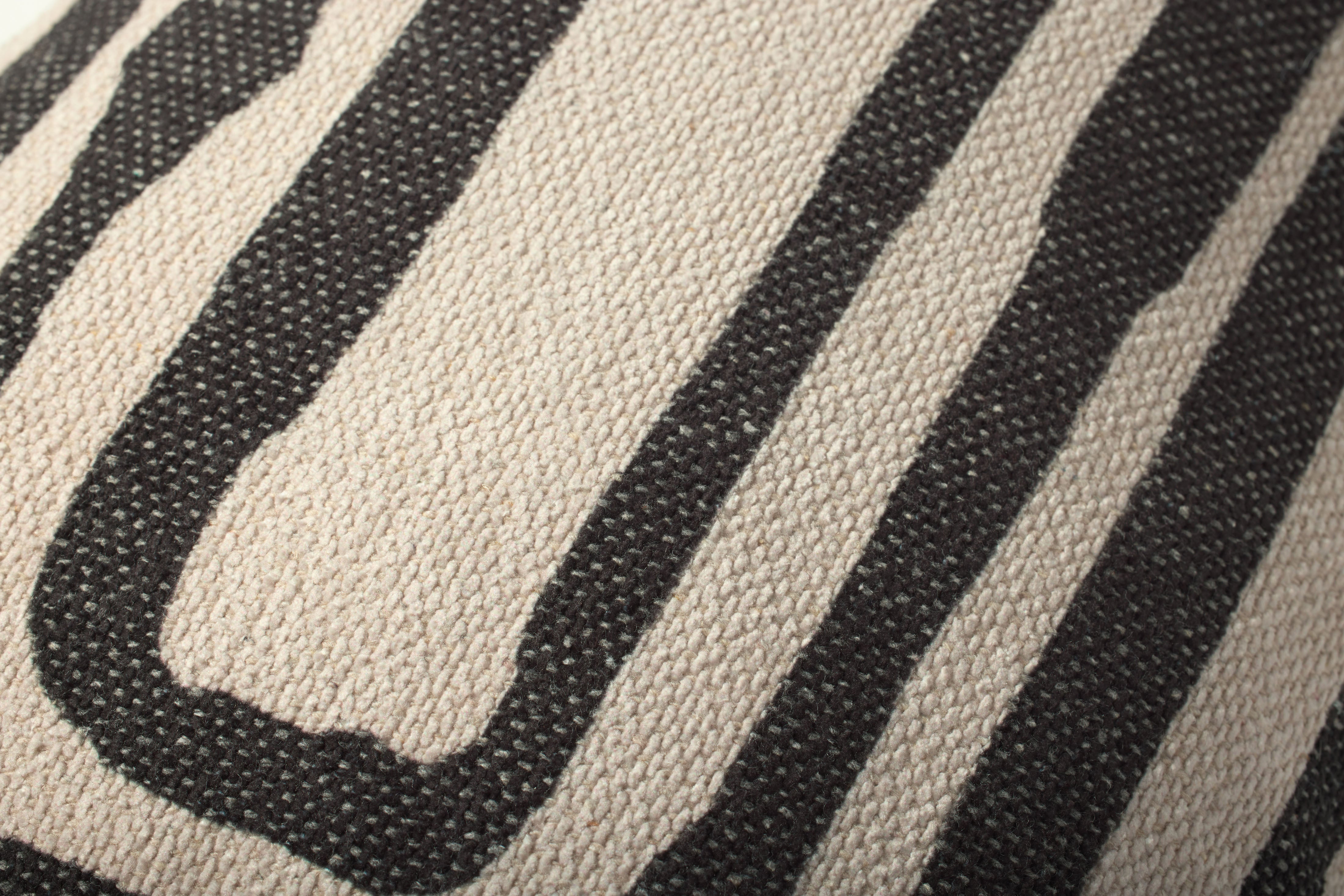 Brigette Romanek x Loloi Pillow - Natural / Black (PBR0009)