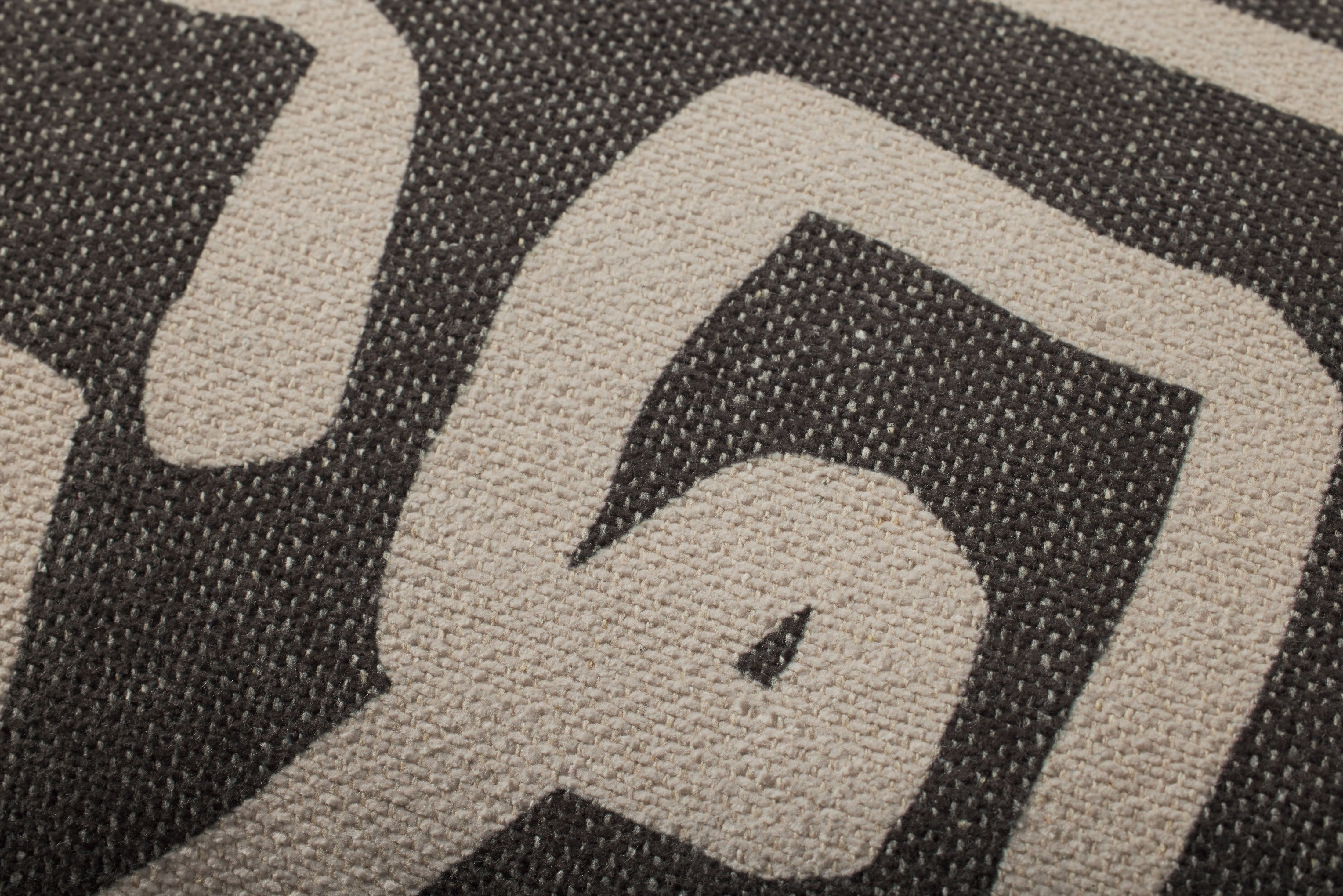 Brigette Romanek x Loloi Pillow - Charcoal / Natural (PBR0010)