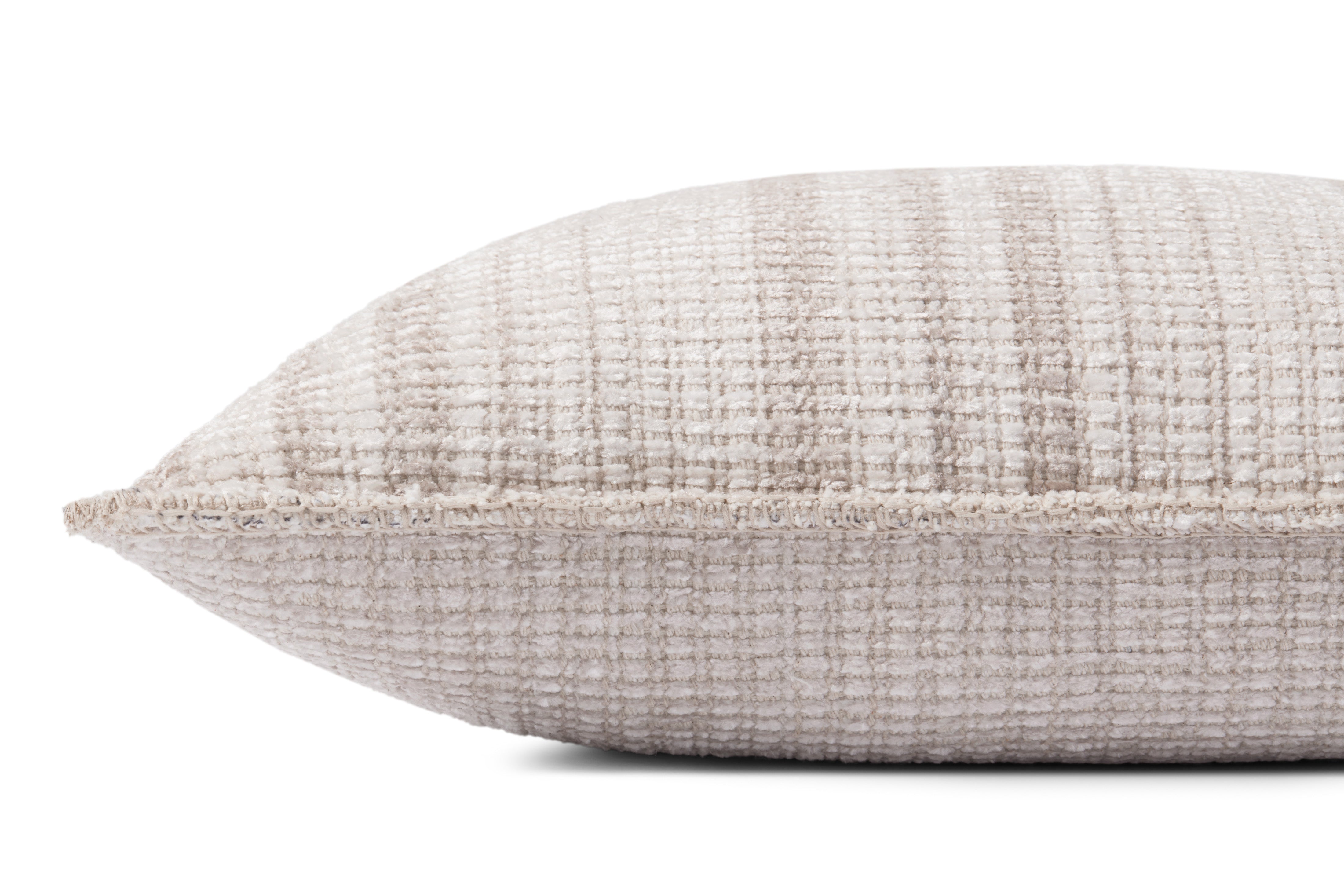 Chris Loves Julia x Loloi Pillow - Ivory / Beige (PCJ0004)