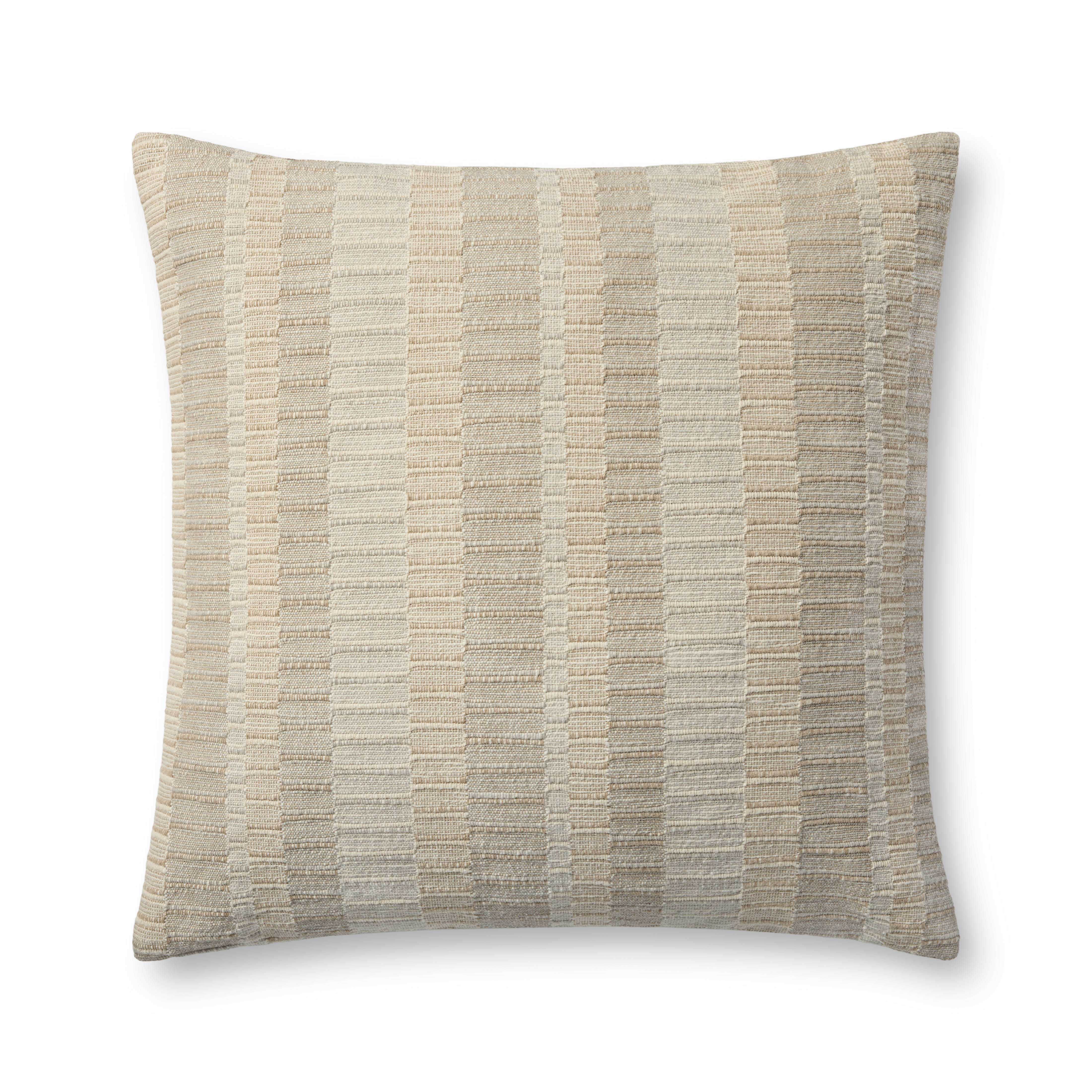 Brigette Romanek x Loloi Pillow - Natural / Ivory (PBR0002)