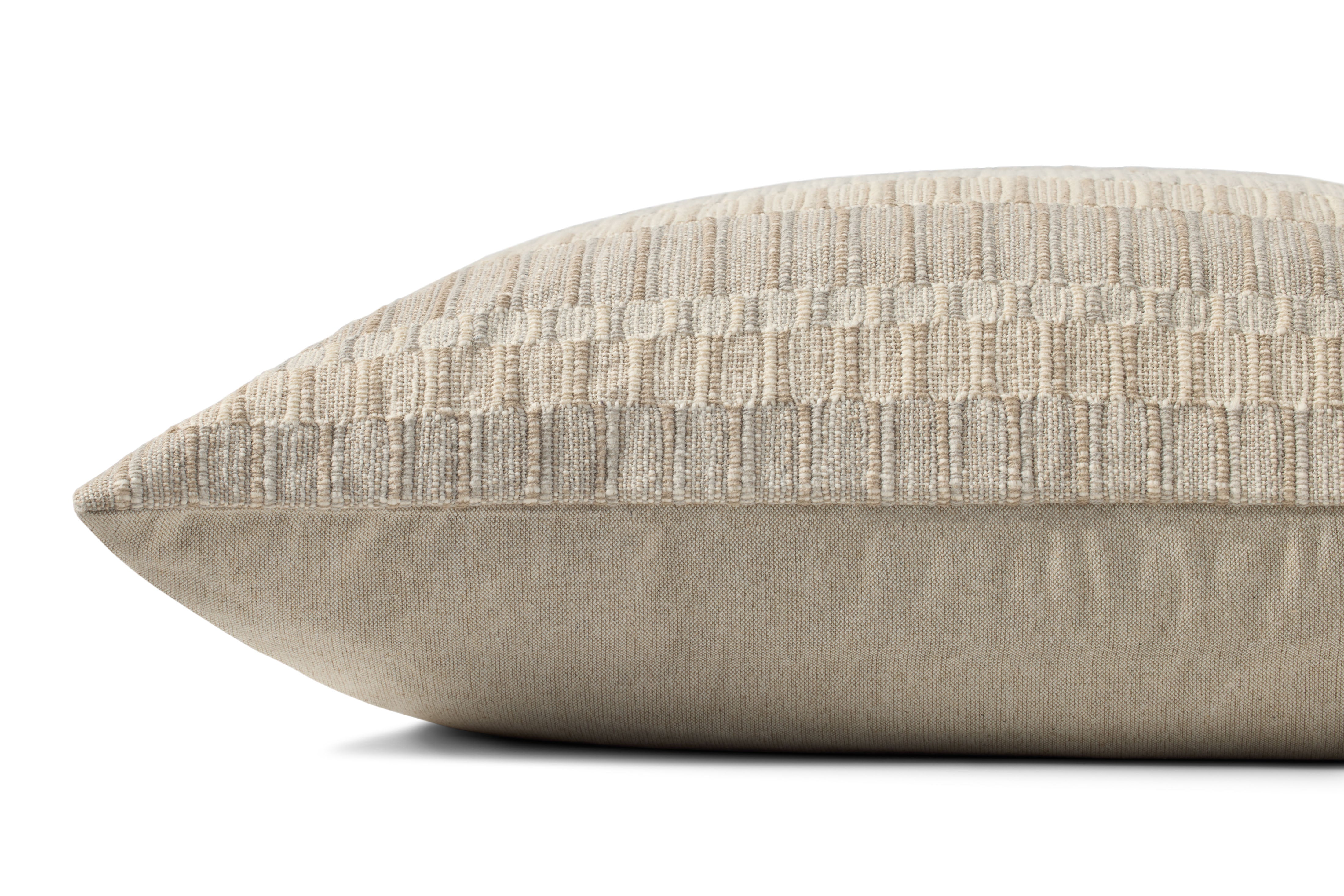 Brigette Romanek x Loloi Pillow - Natural / Ivory (PBR0002)