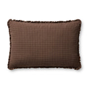 Chris Loves Julia x Loloi Dinah Pillow - Chocolate  / Latte (PCJ0012)