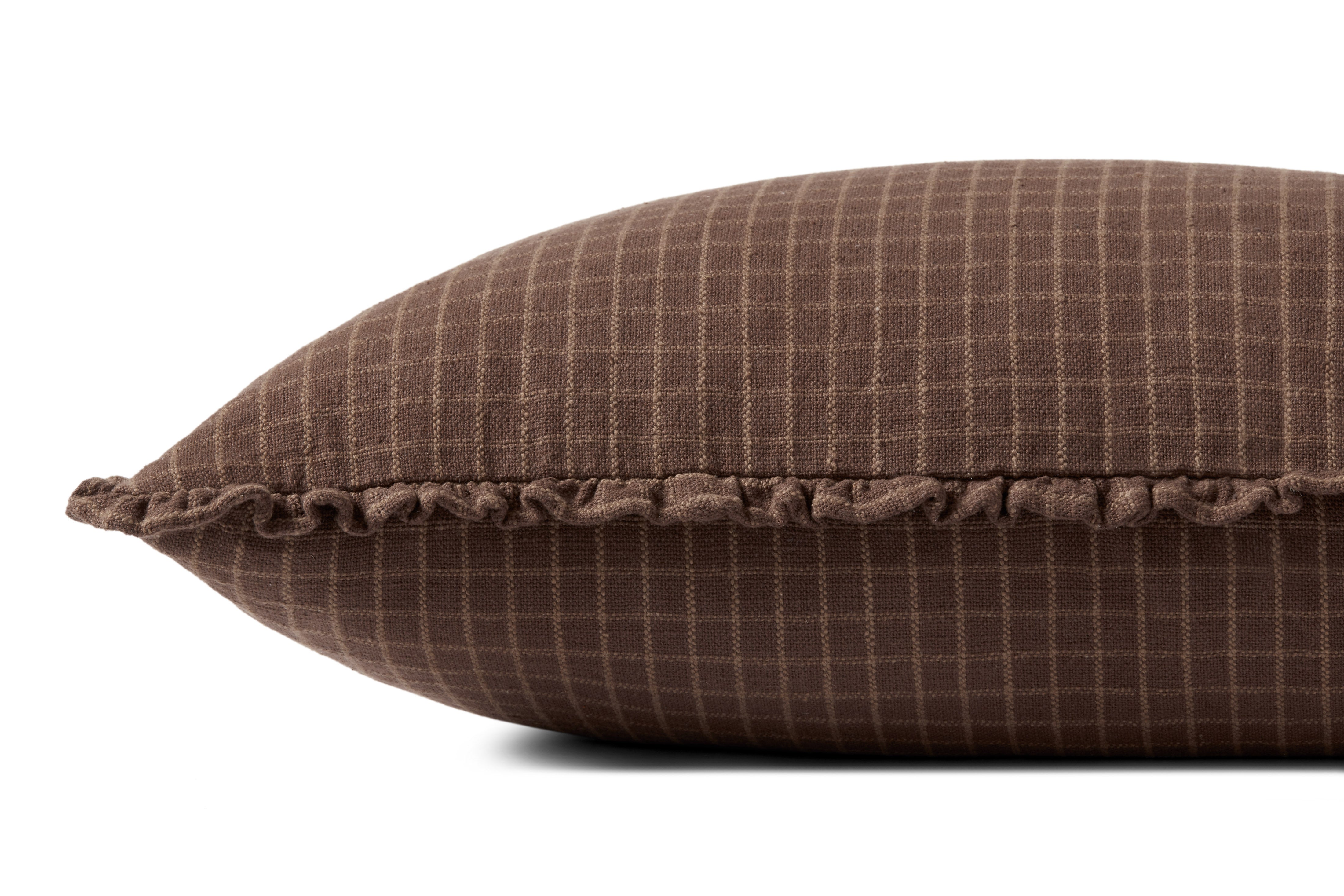Chris Loves Julia x Loloi Dinah Pillow - Chocolate  / Latte (PCJ0012)