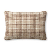 Chris Loves Julia x Loloi Beau Pillow - Brown  / Ivory (PCJ0014)