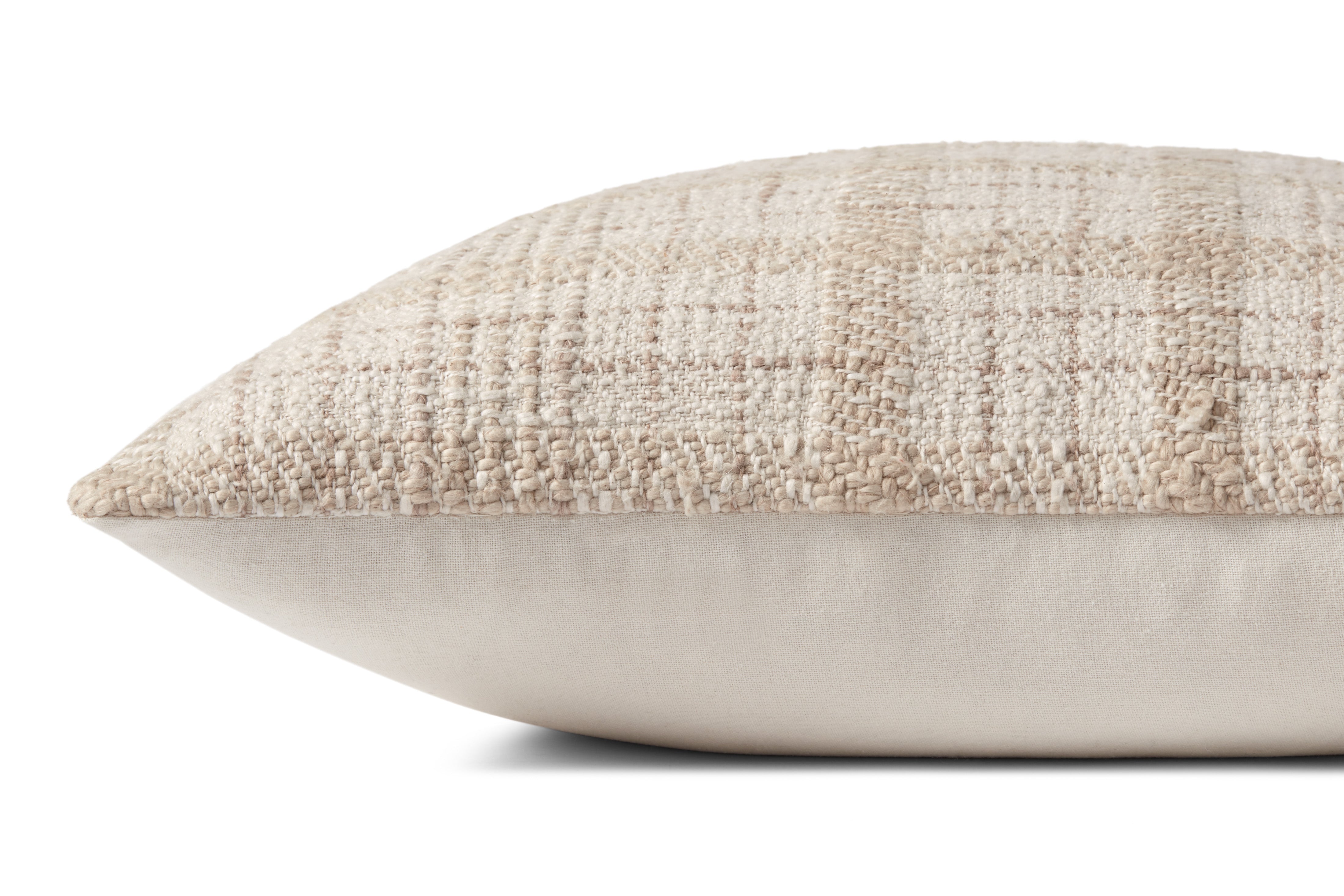 Chris Loves Julia x Loloi Fern Pillow - Ivory  / Beige (PCJ0015)