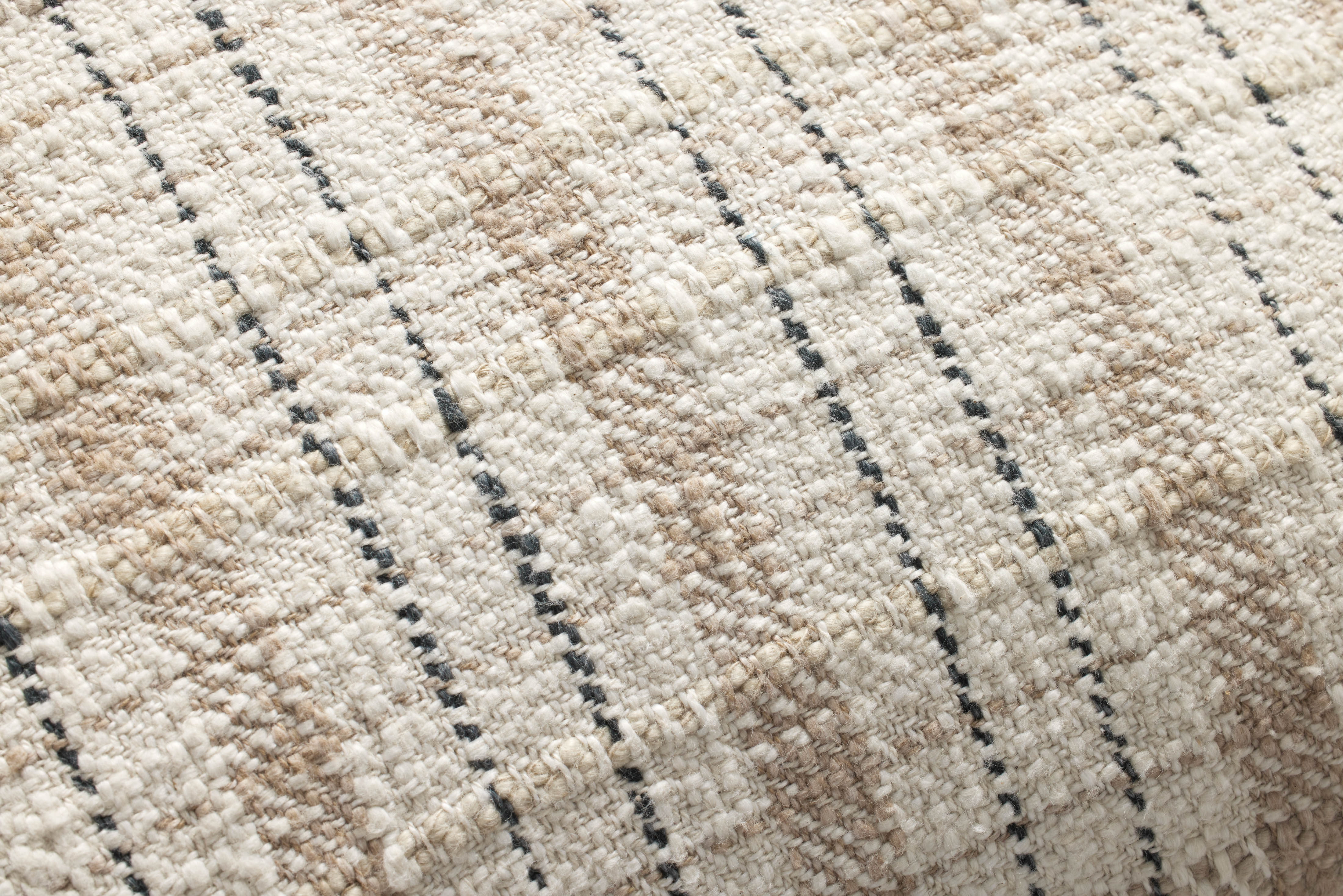 Chris Loves Julia x Loloi Cricket Pillow - Beige  / Black (PCJ0013)