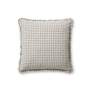 Chris Loves Julia x Loloi Dinah Pillow - Ivory  / Black (PCJ0012)